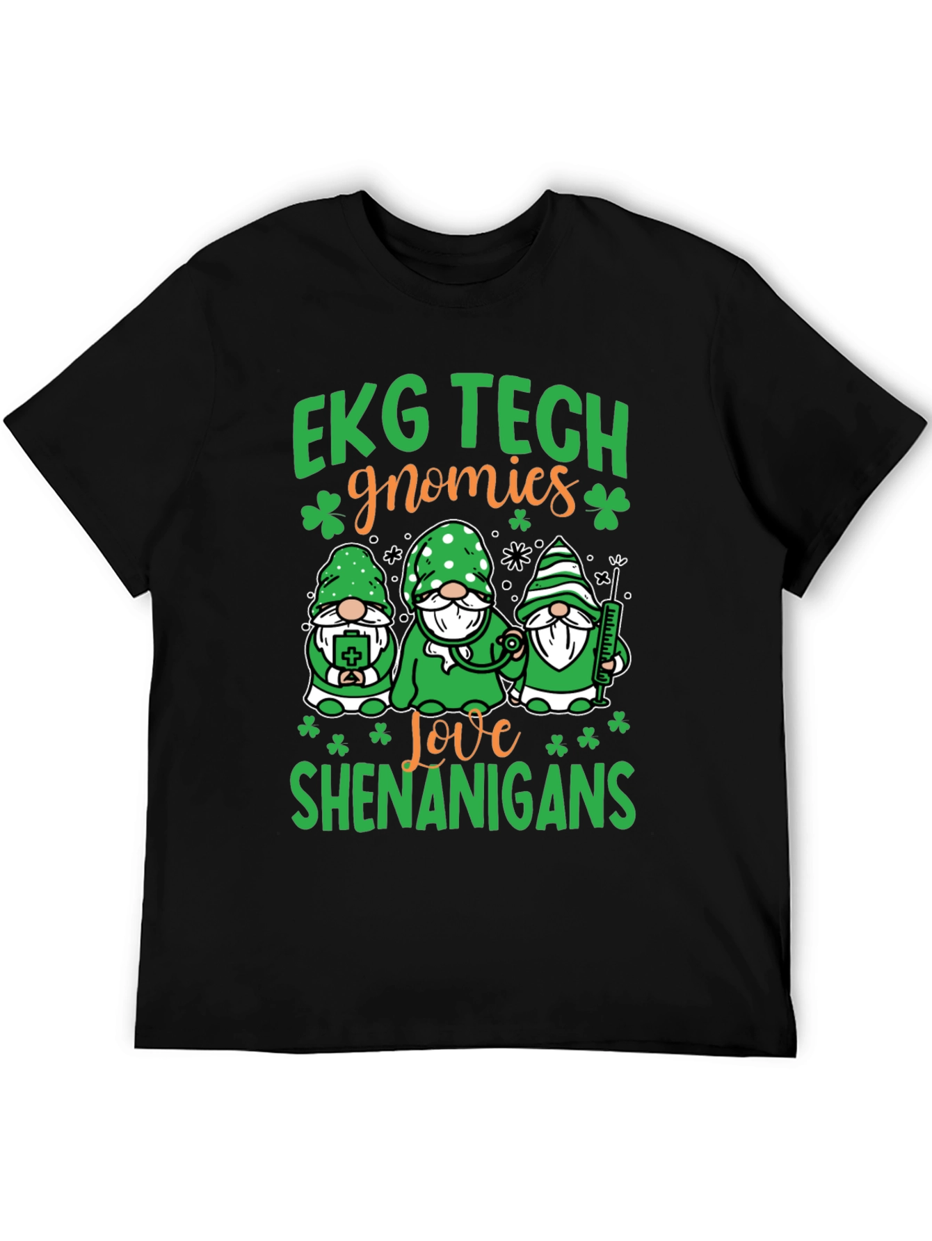EKG Tech Gnomies St. Patricks Day T-Shirt