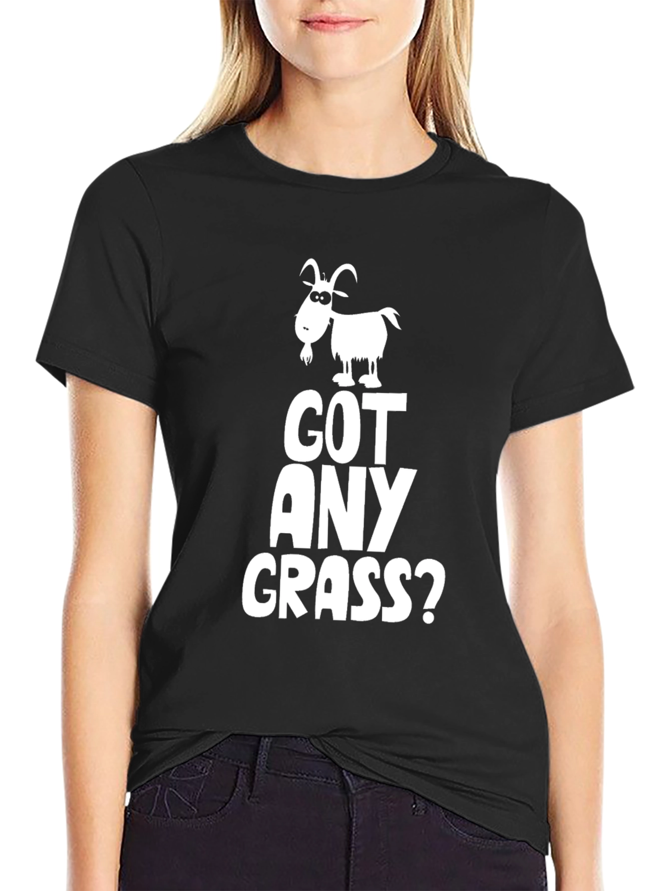 Got Any Grass? Goat Graphic Novelty T-Shirt