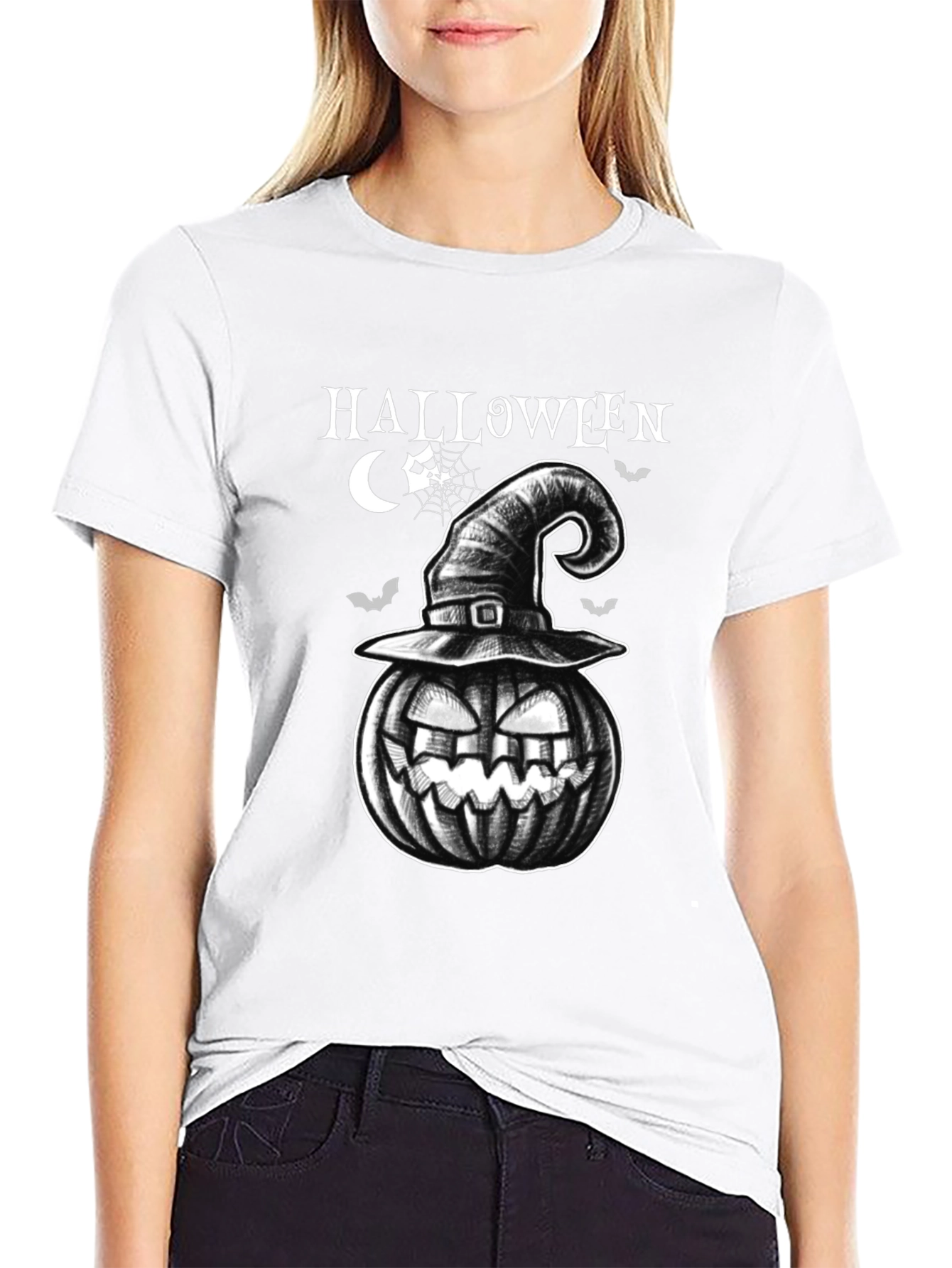 Spooky Halloween Pumpkin T-Shirt