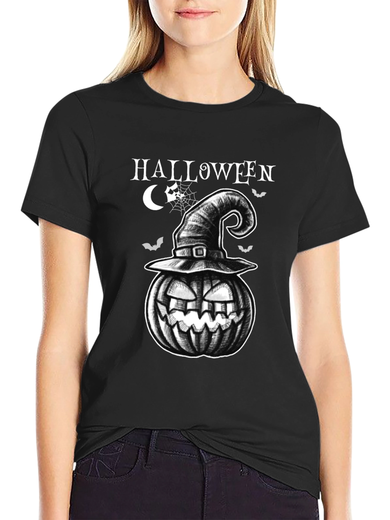 Spooky Halloween Pumpkin T-Shirt