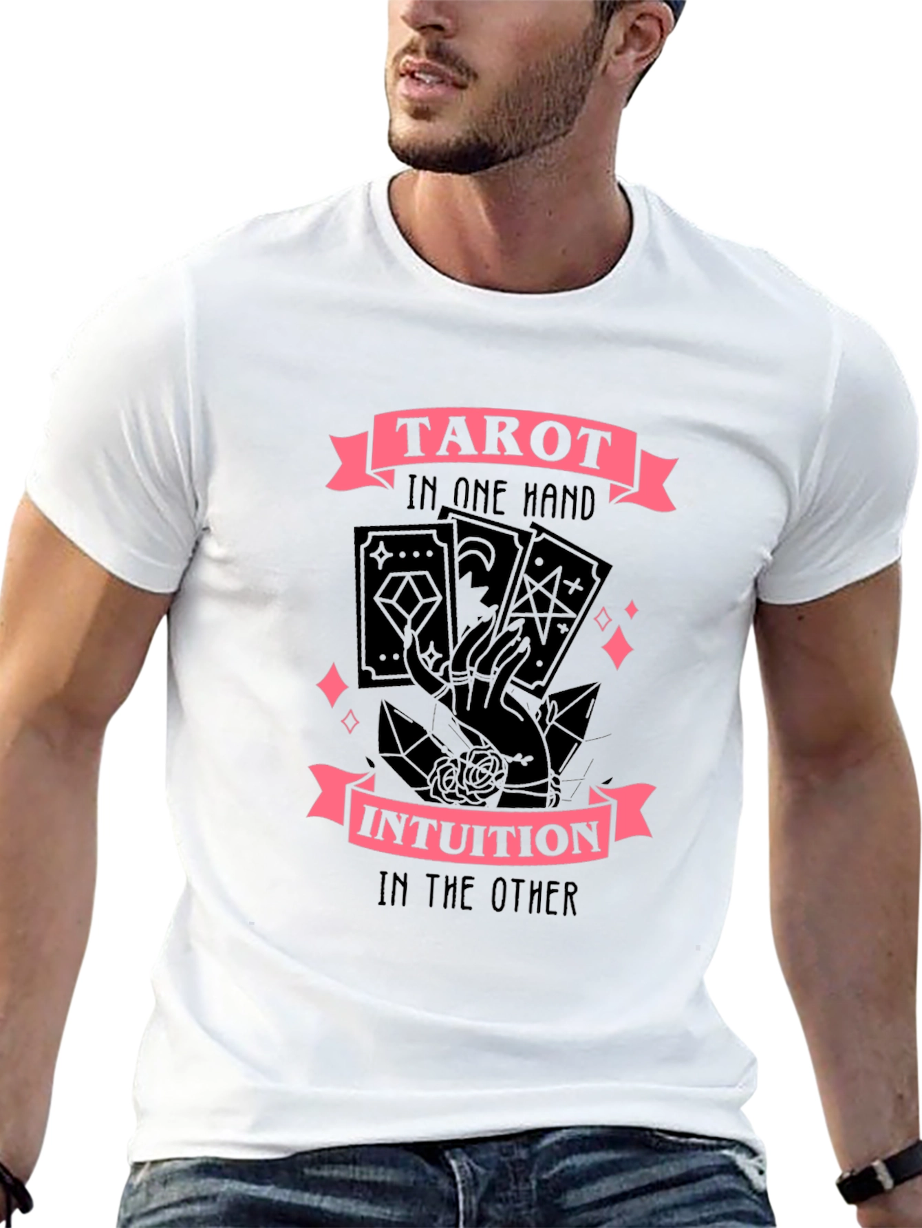 Tarot Intuition Graphic Tee - Stylish Witchy Shirt