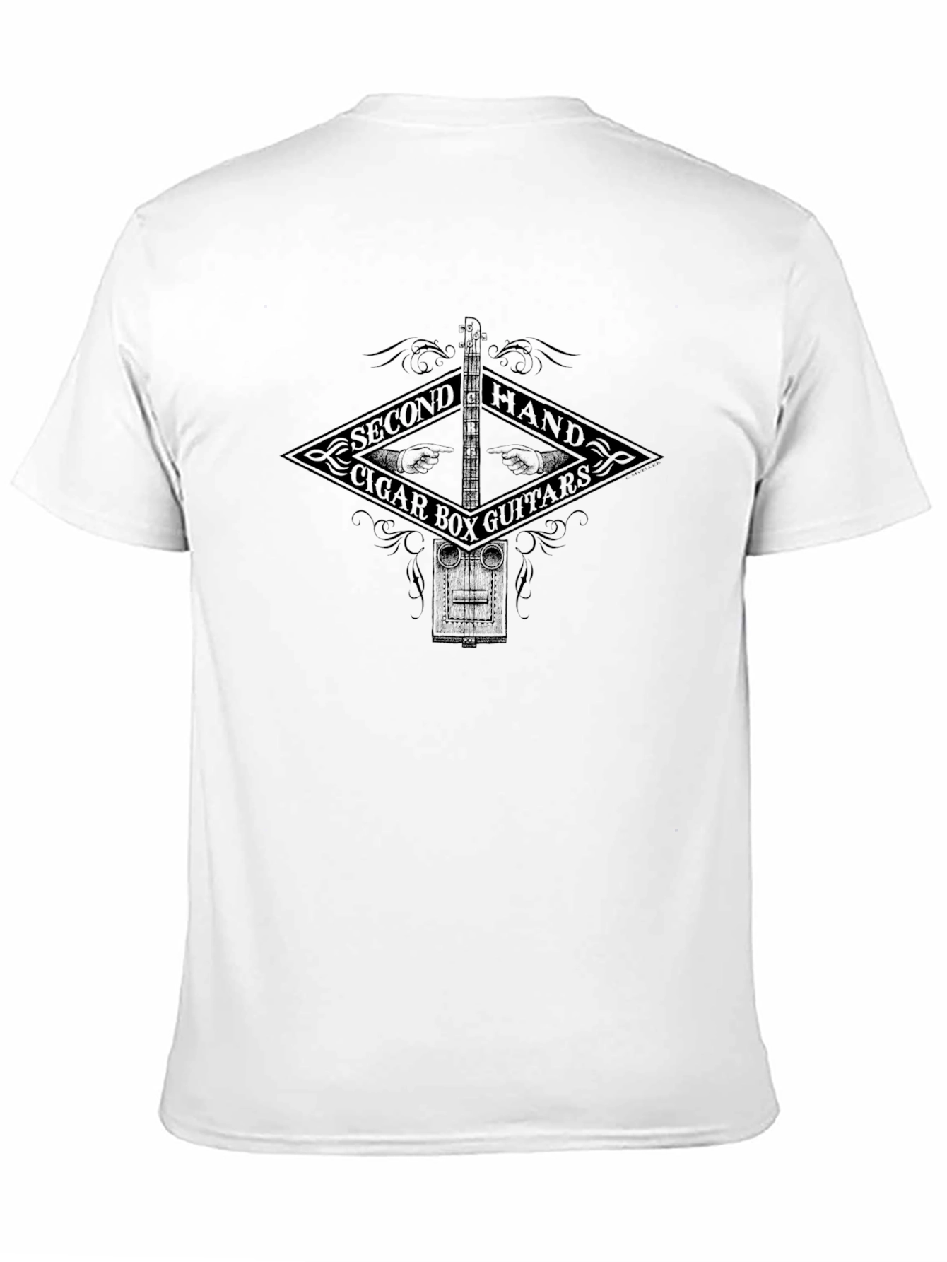 Second Hand Cigar Box Guitars Black T-Shirt