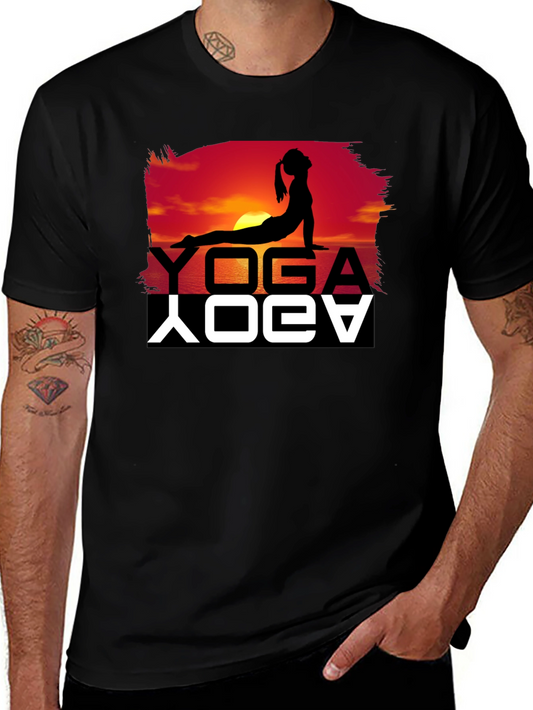 Yoga Sunset Graphic Tee