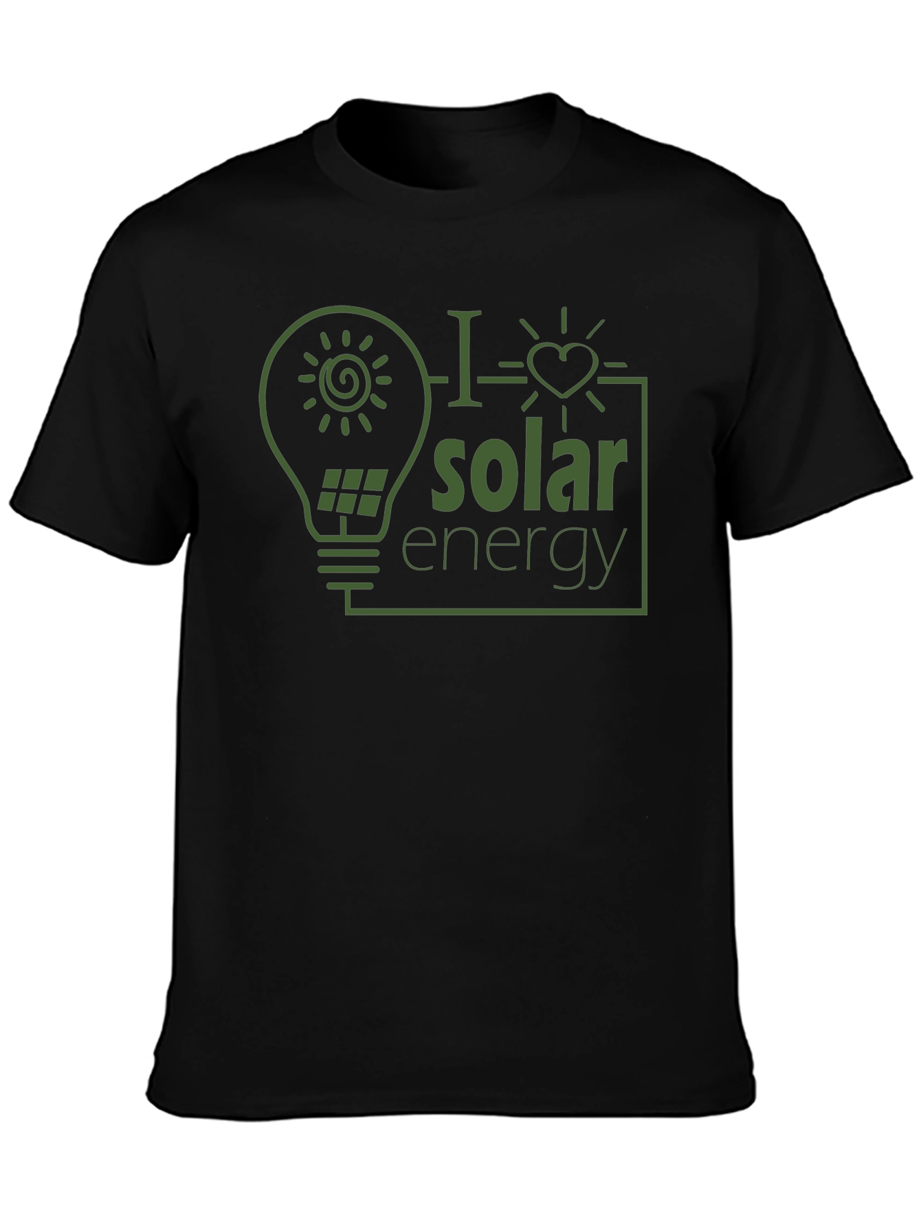 I Love Solar Energy Graphic T-Shirt
