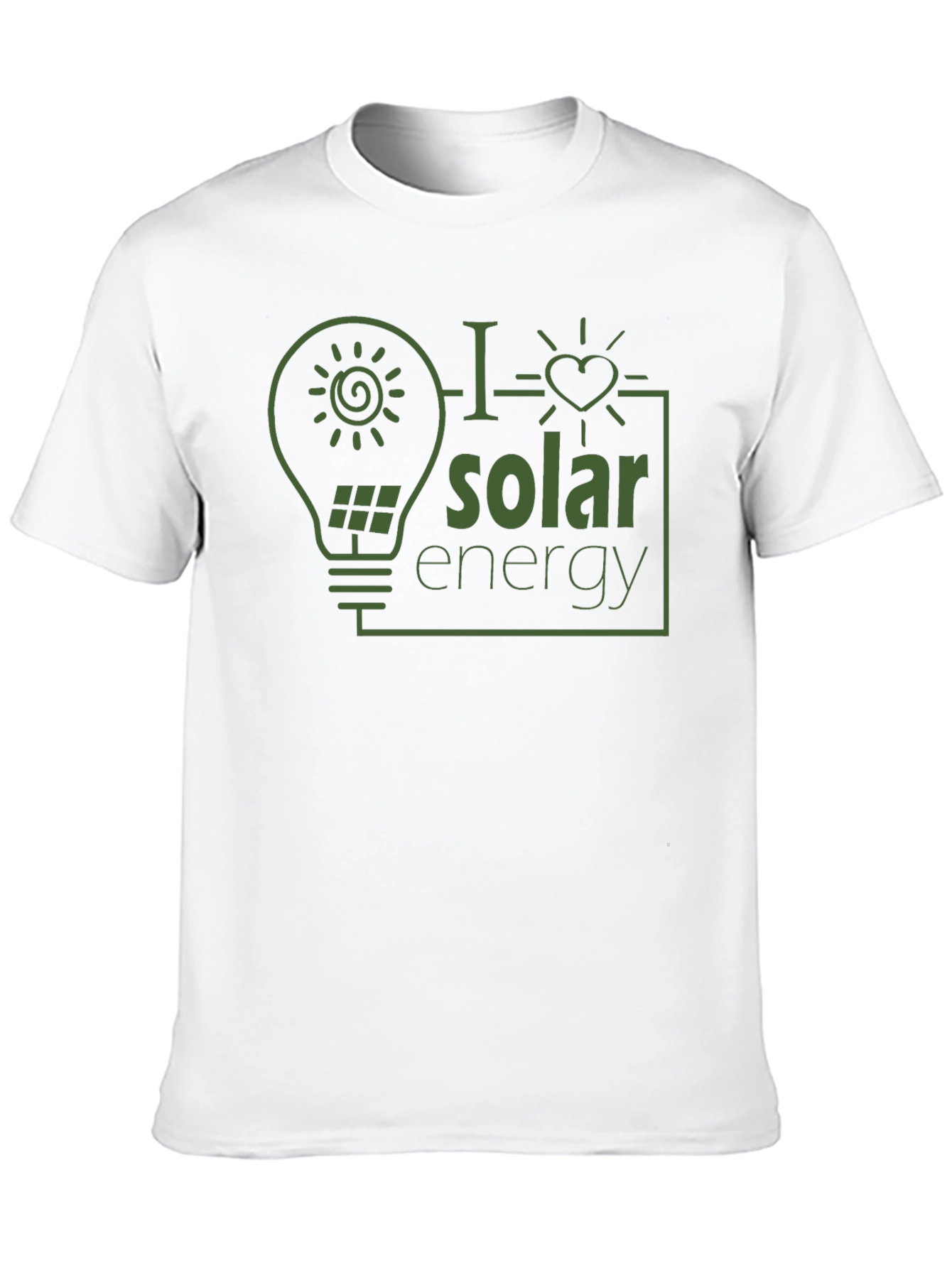 I Love Solar Energy Graphic T-Shirt