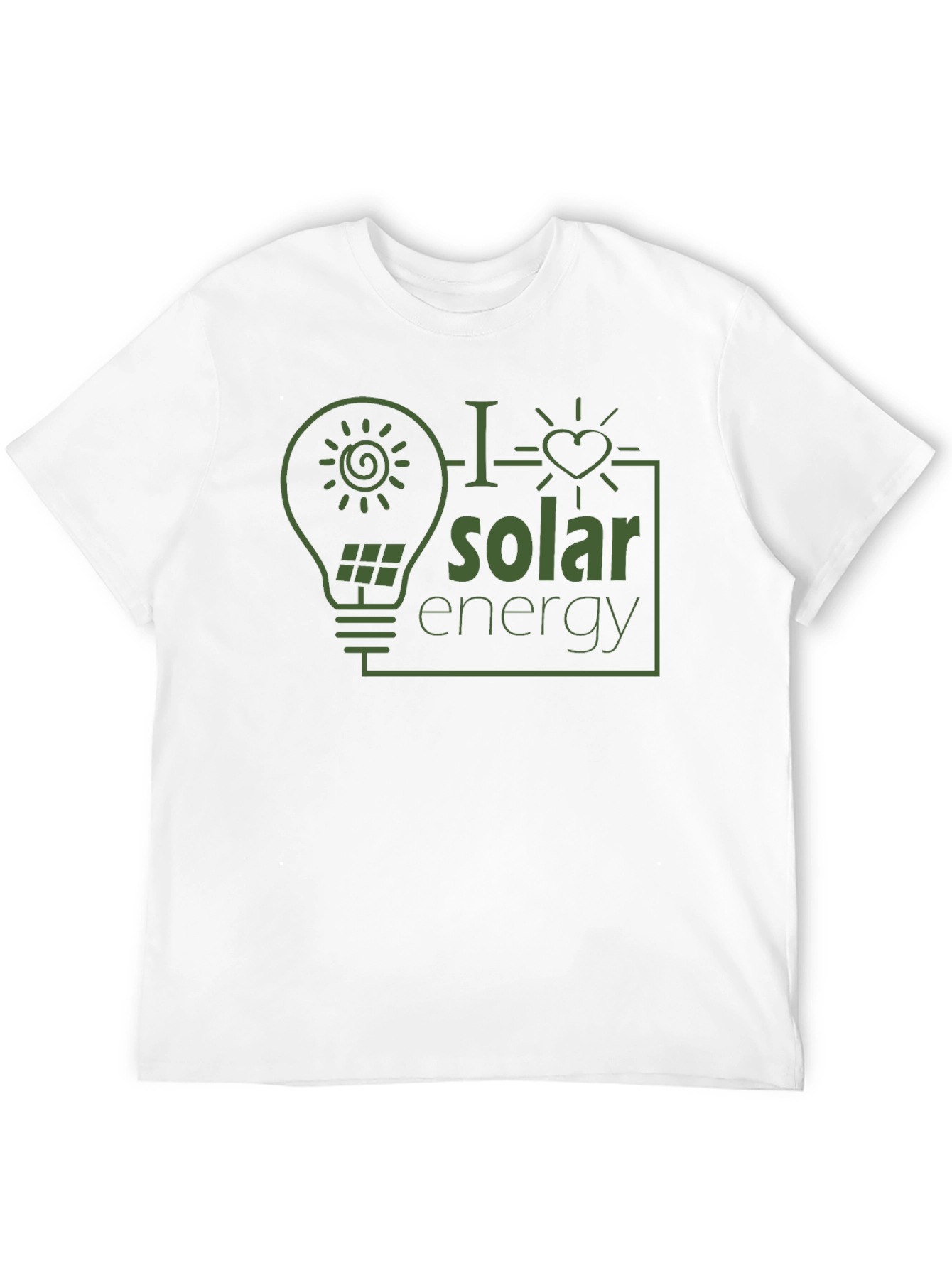 I Love Solar Energy Graphic T-Shirt