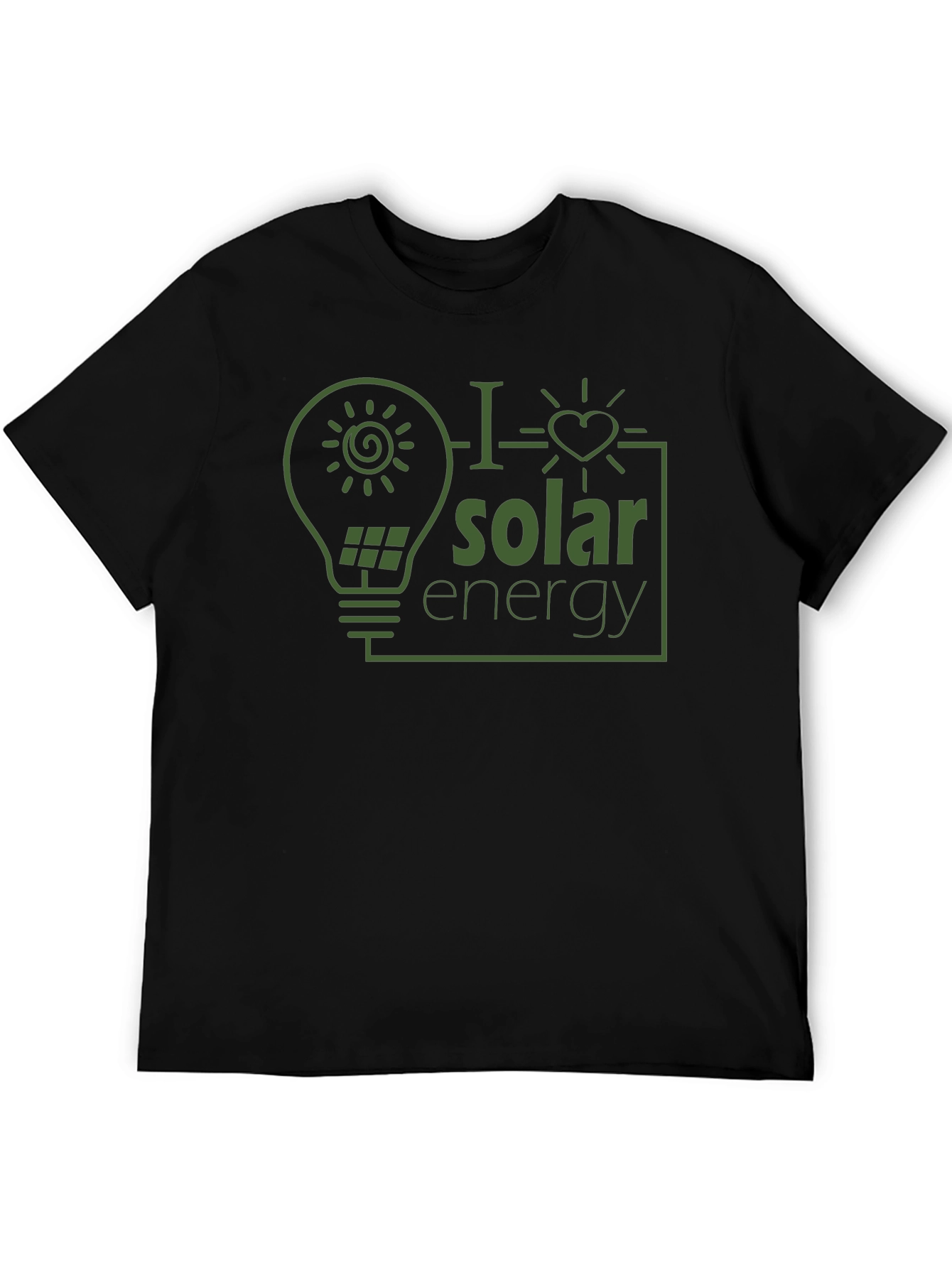 I Love Solar Energy Graphic T-Shirt