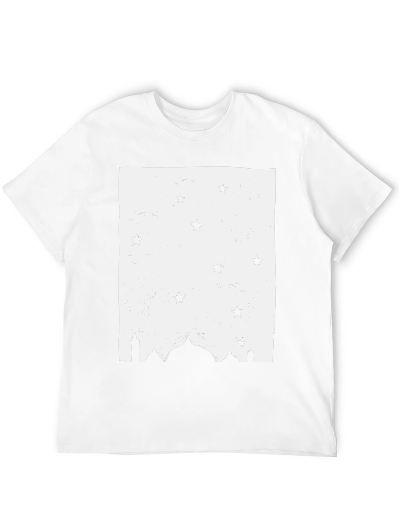 Mosque Starry Night Black T-Shirt