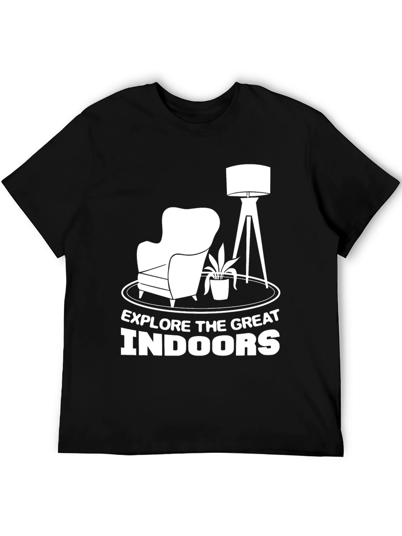 Explore Indoors Graphic Tee - Black