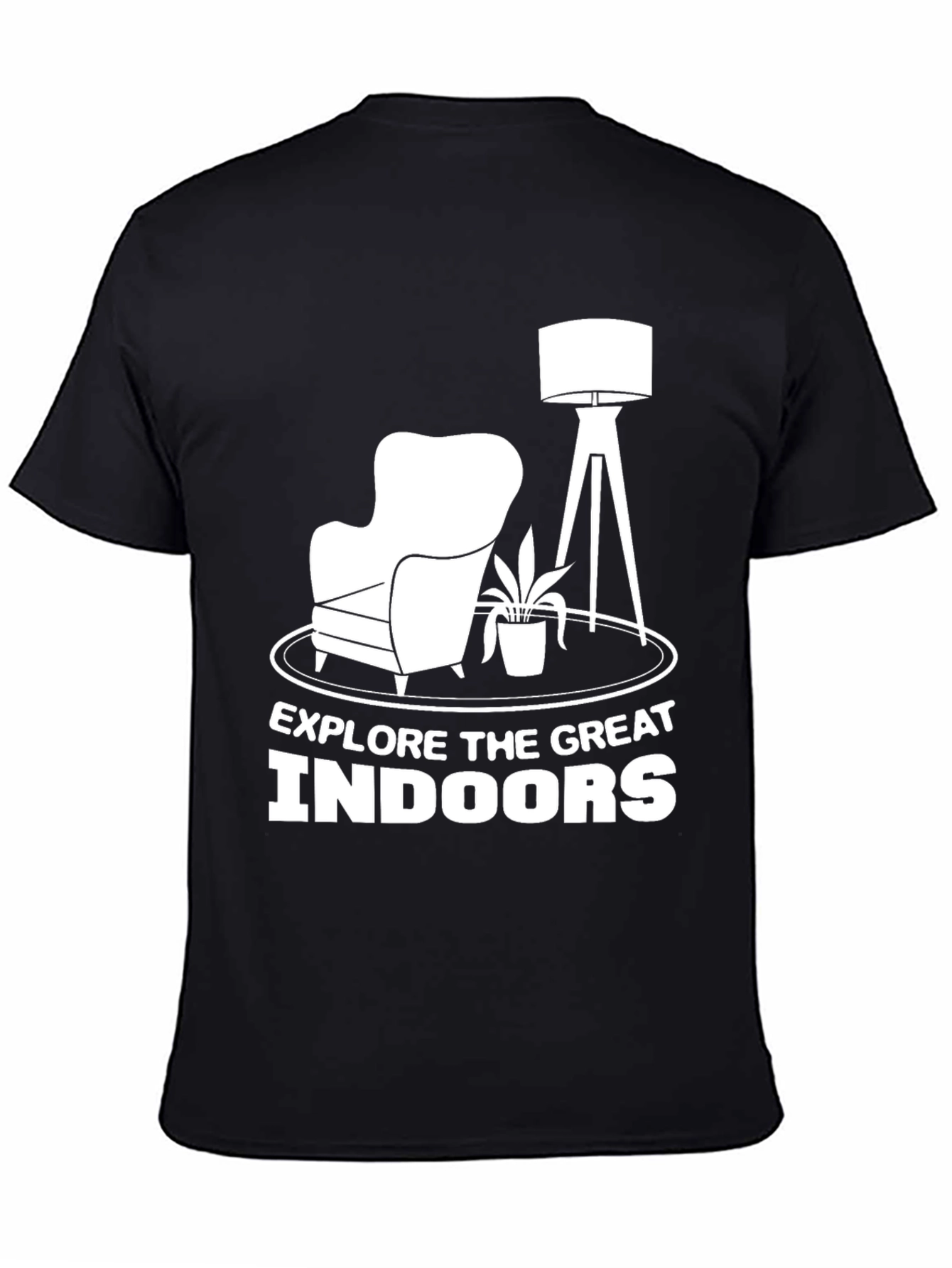 Explore Indoors Graphic Tee - Black