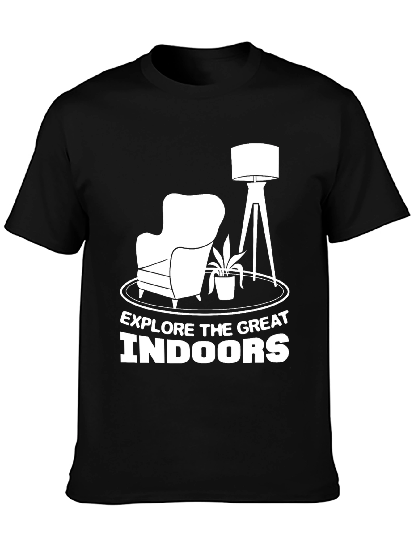 Explore Indoors Graphic Tee - Black