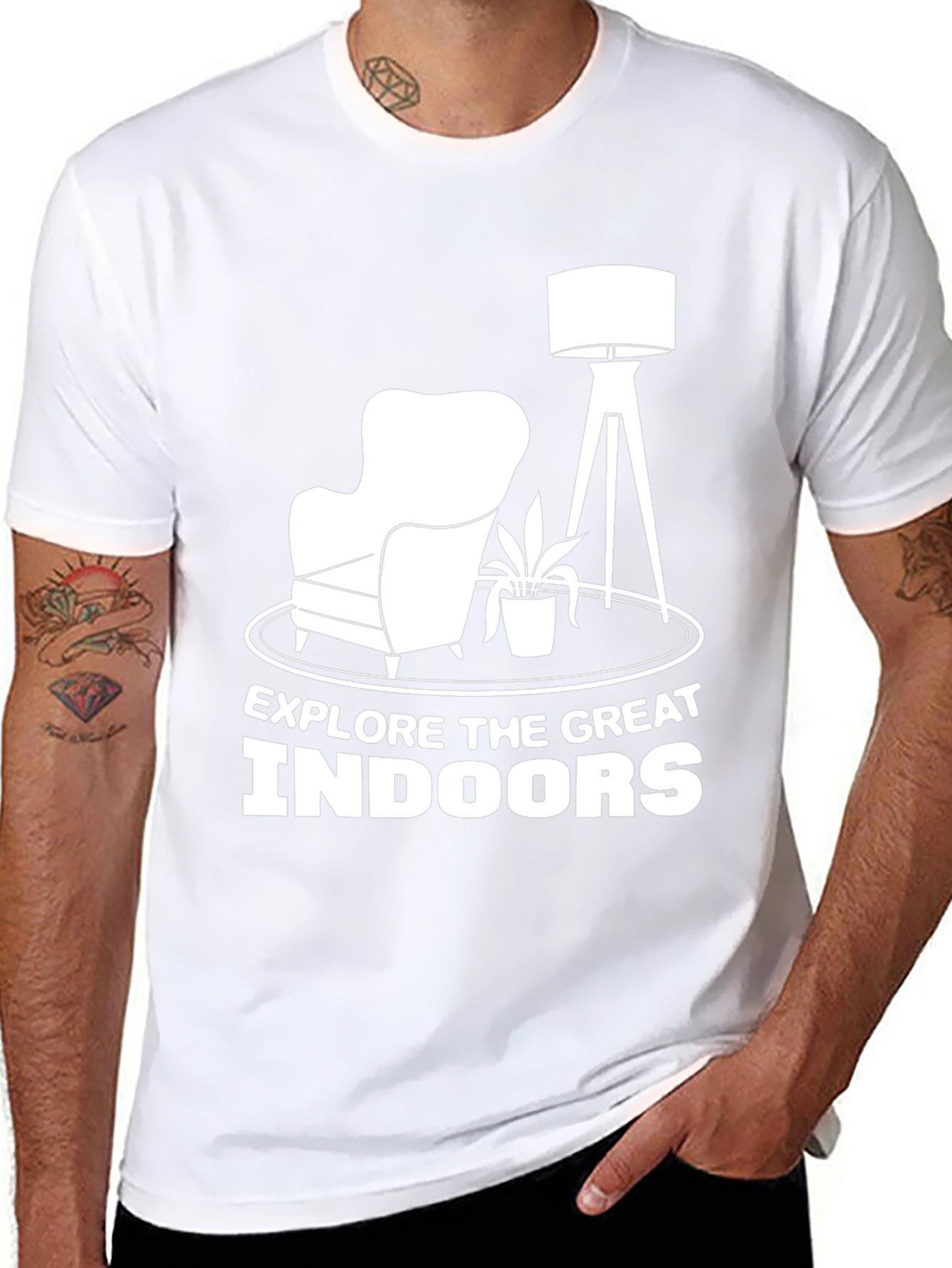 Explore Indoors Graphic Tee - Black