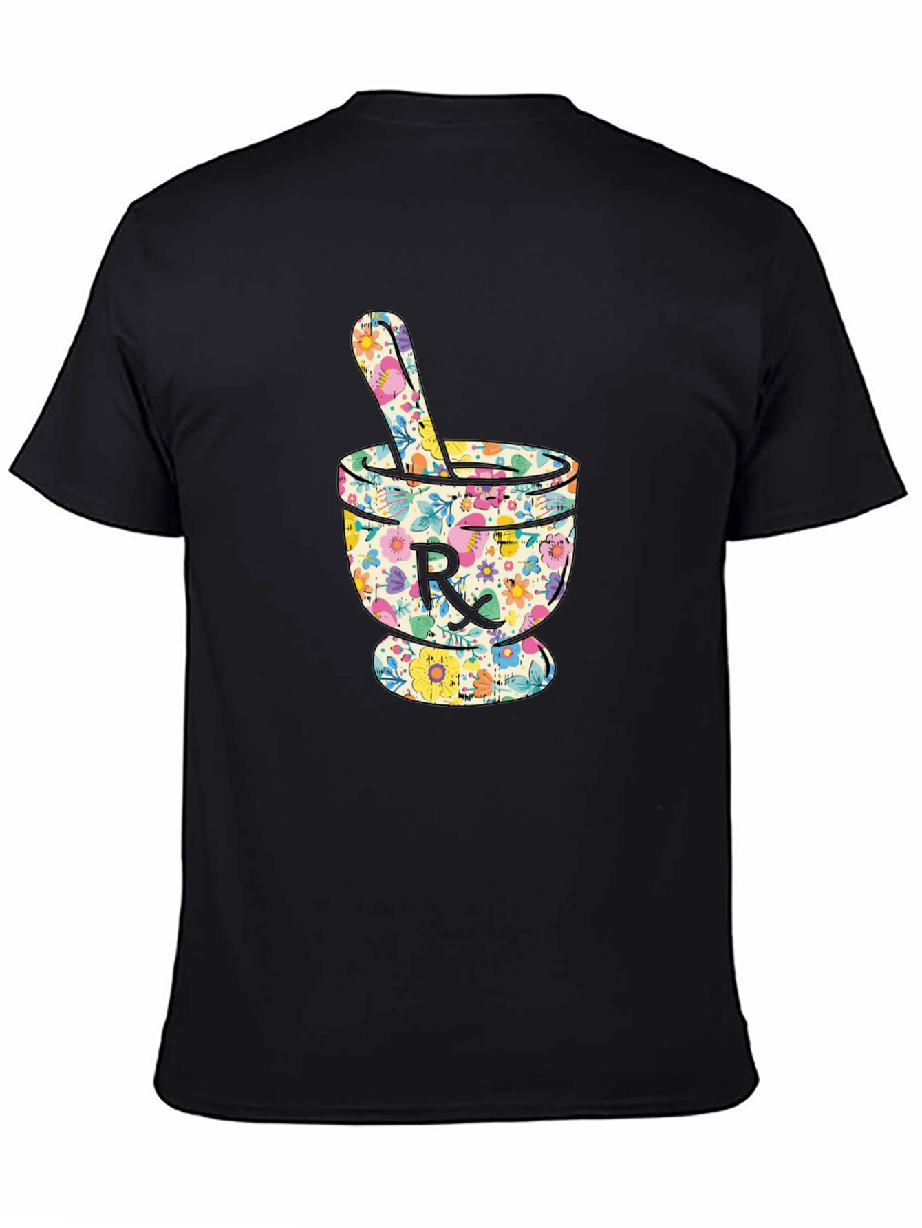 Floral Mortar & Pestle Graphic T-Shirt