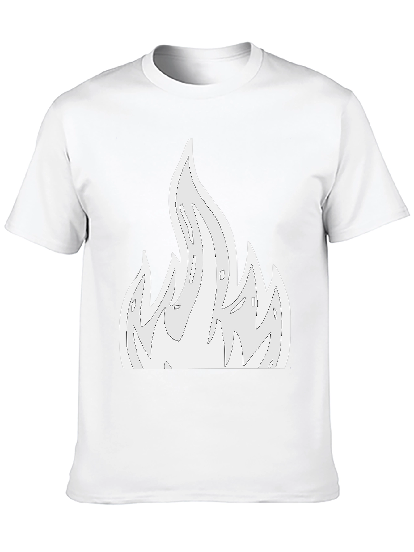 Flame Graphic Black T-Shirt