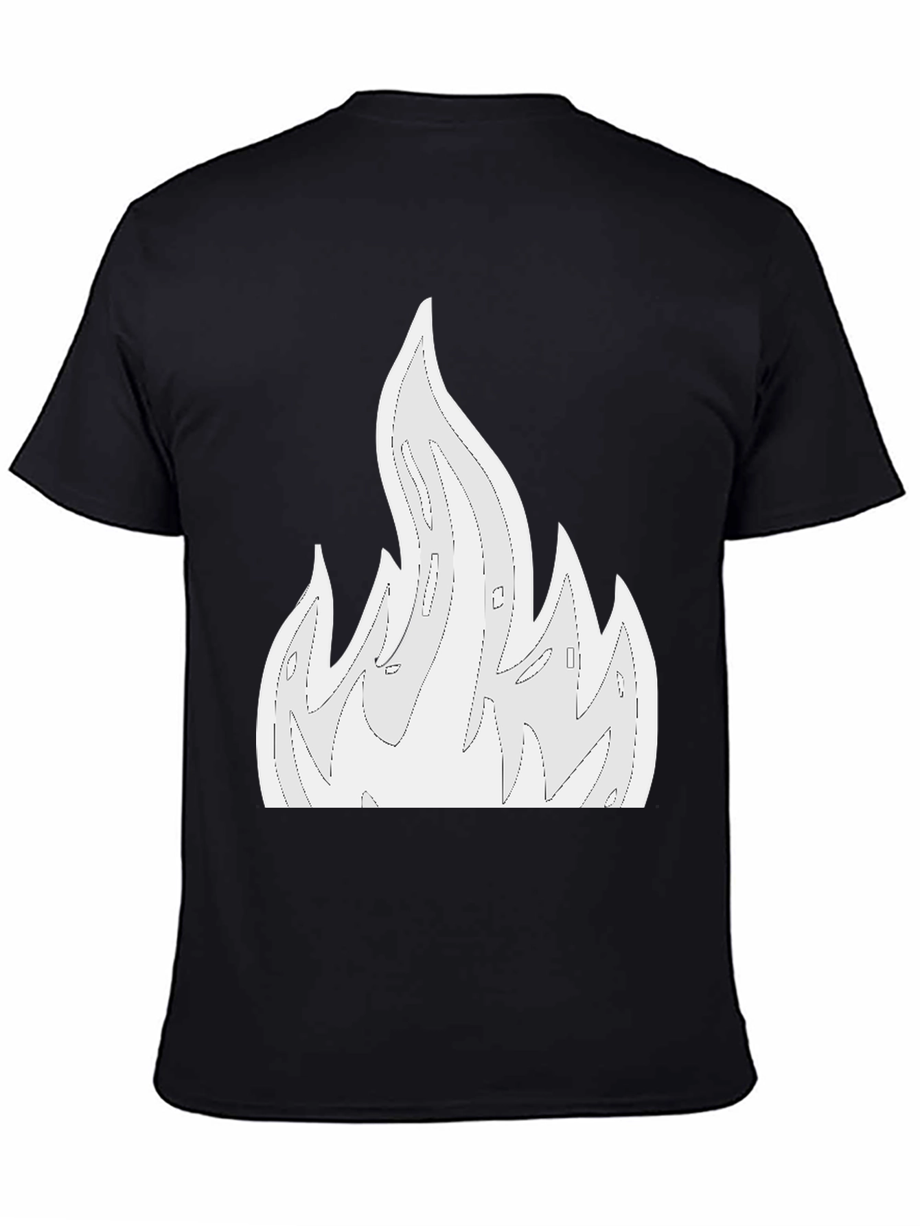 Flame Graphic Black T-Shirt
