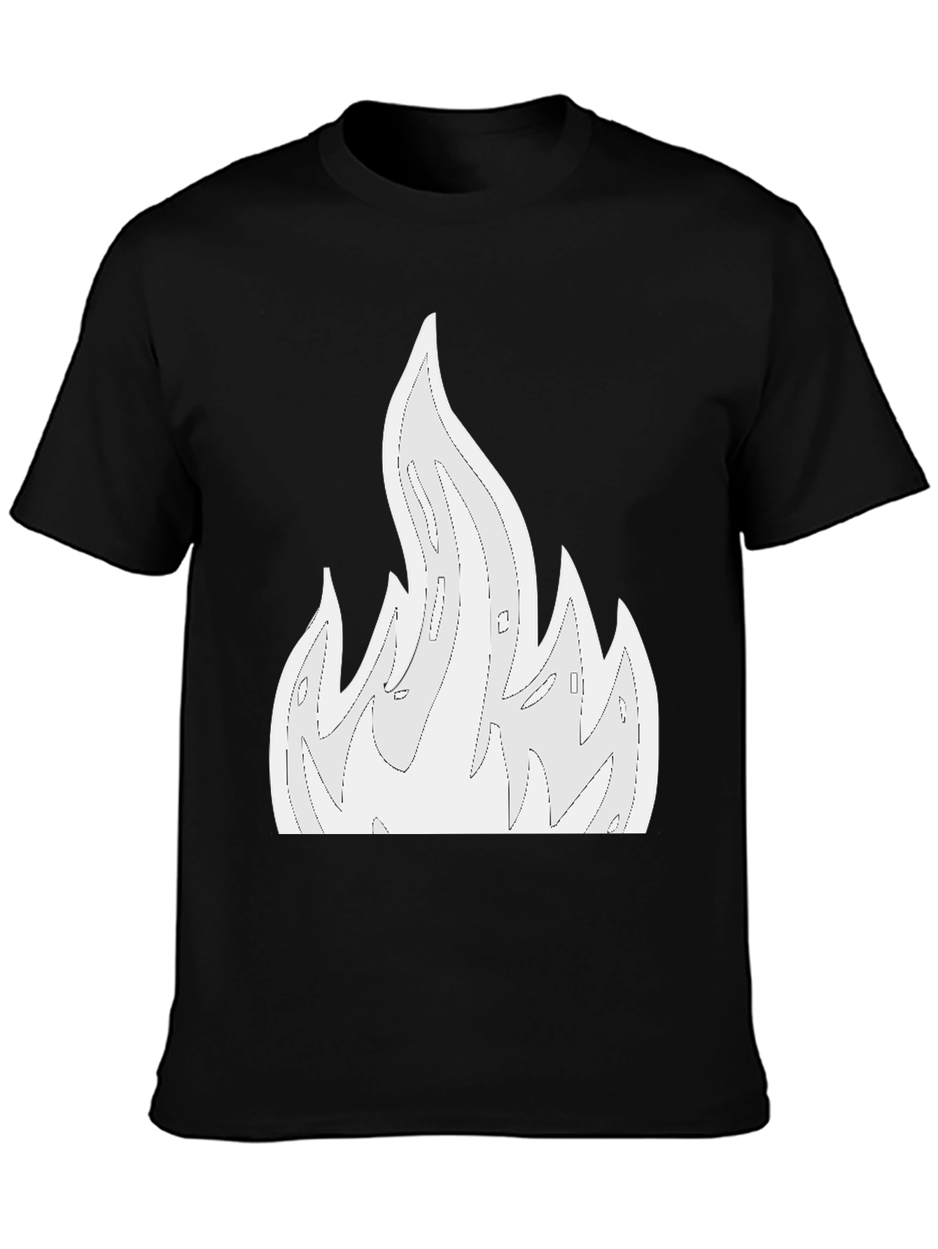 Flame Graphic Black T-Shirt