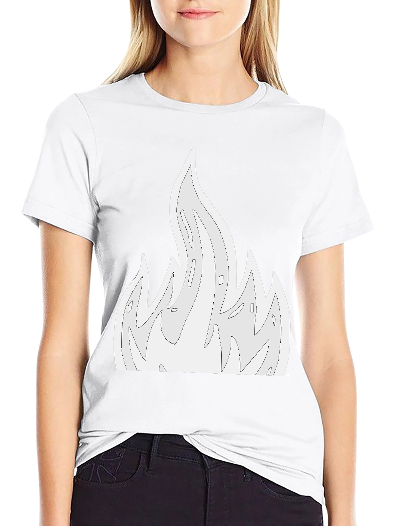 Flame Graphic Black T-Shirt