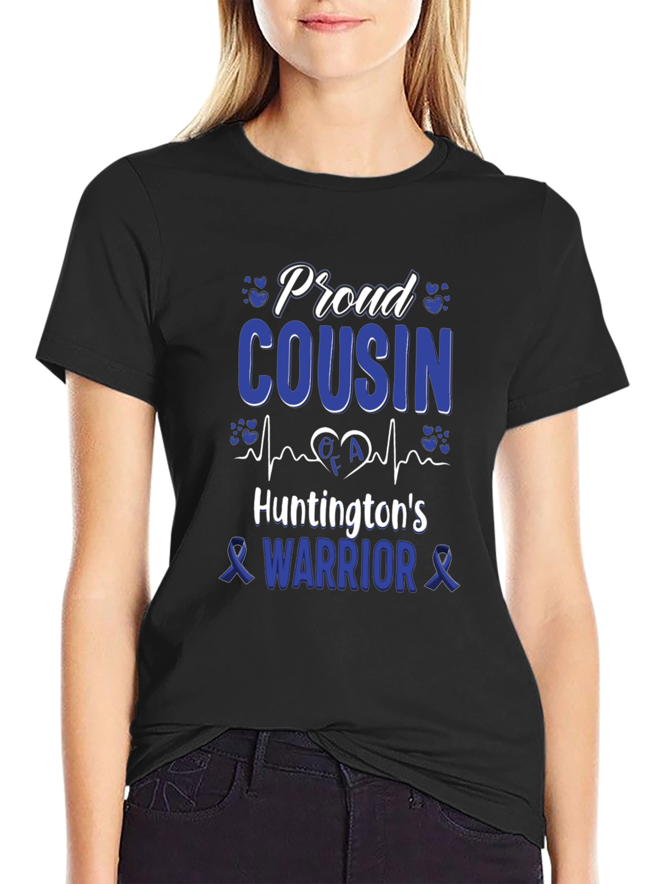 Proud Cousin Huntingtons Warrior T-Shirt