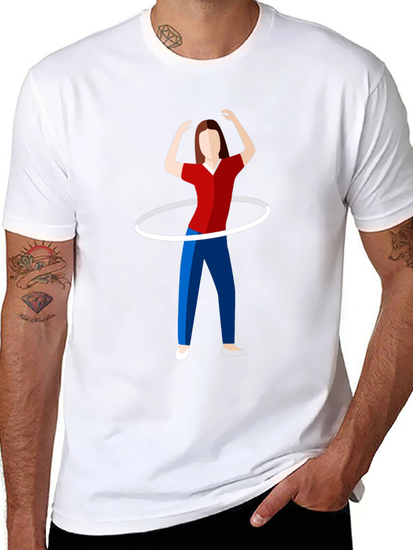 Hula Hoop T-Shirt - Fun Graphic Tee