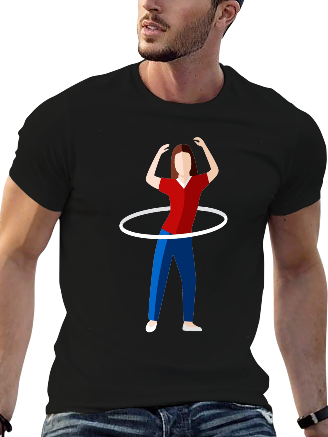Hula Hoop T-Shirt - Fun Graphic Tee
