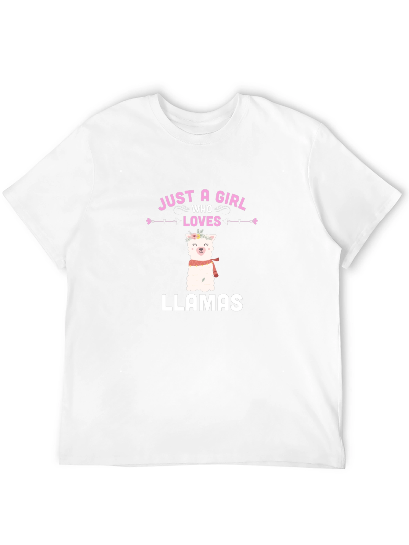 Just a Girl Who Loves Llamas Graphic T-Shirt