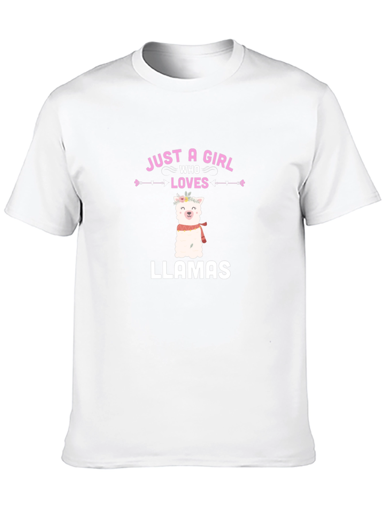 Just a Girl Who Loves Llamas Graphic T-Shirt
