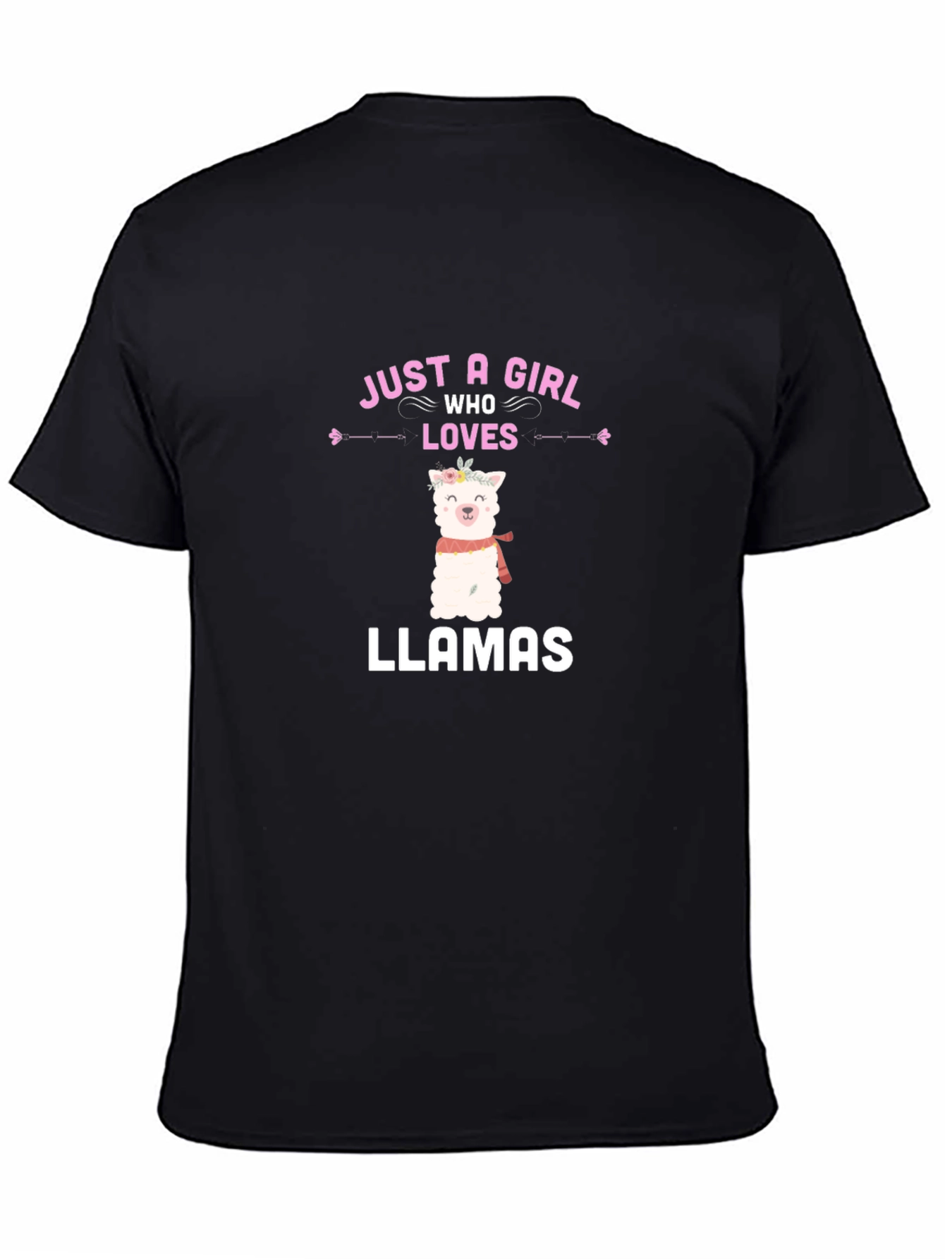 Just a Girl Who Loves Llamas Graphic T-Shirt