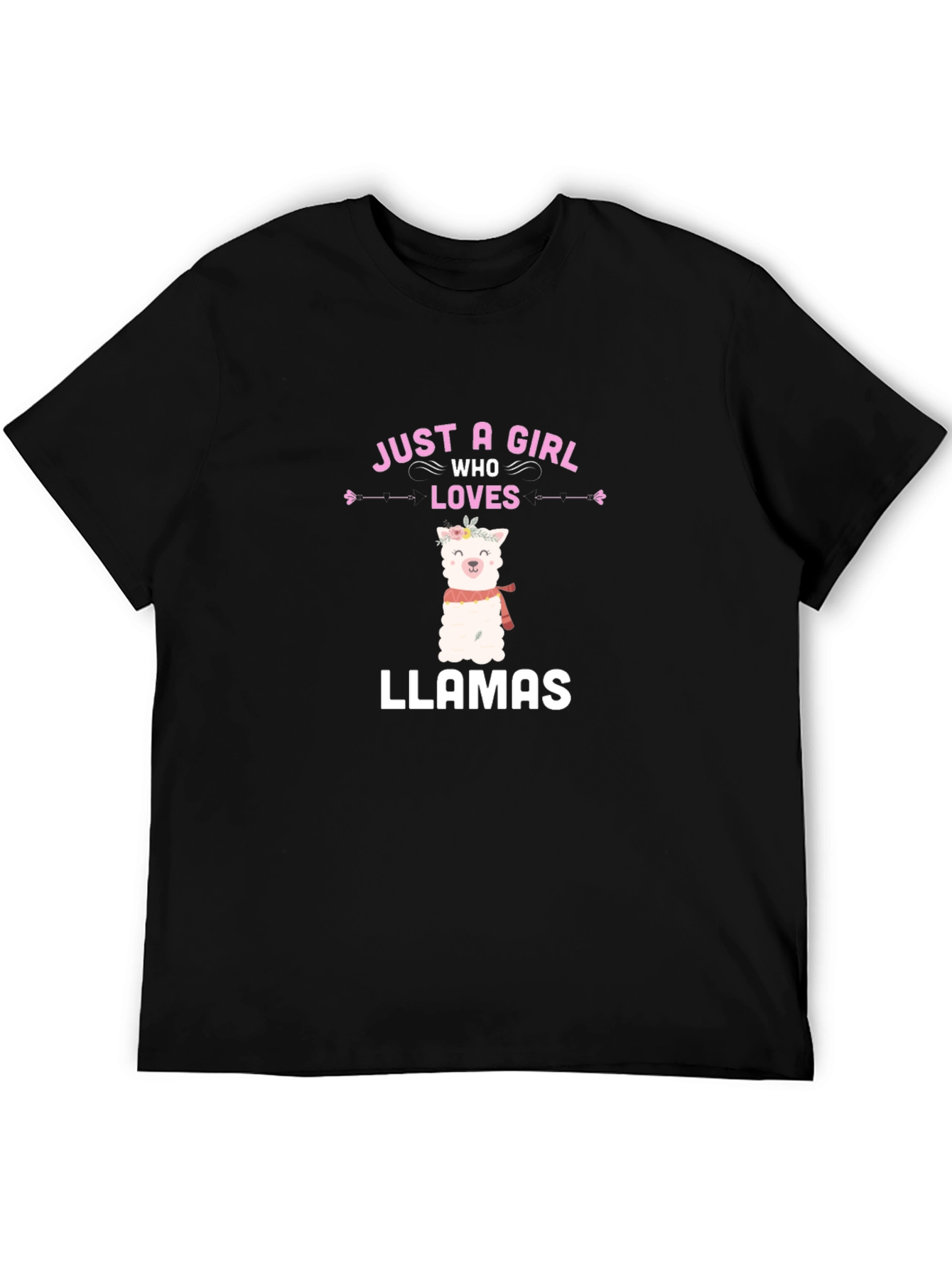 Just a Girl Who Loves Llamas Graphic T-Shirt