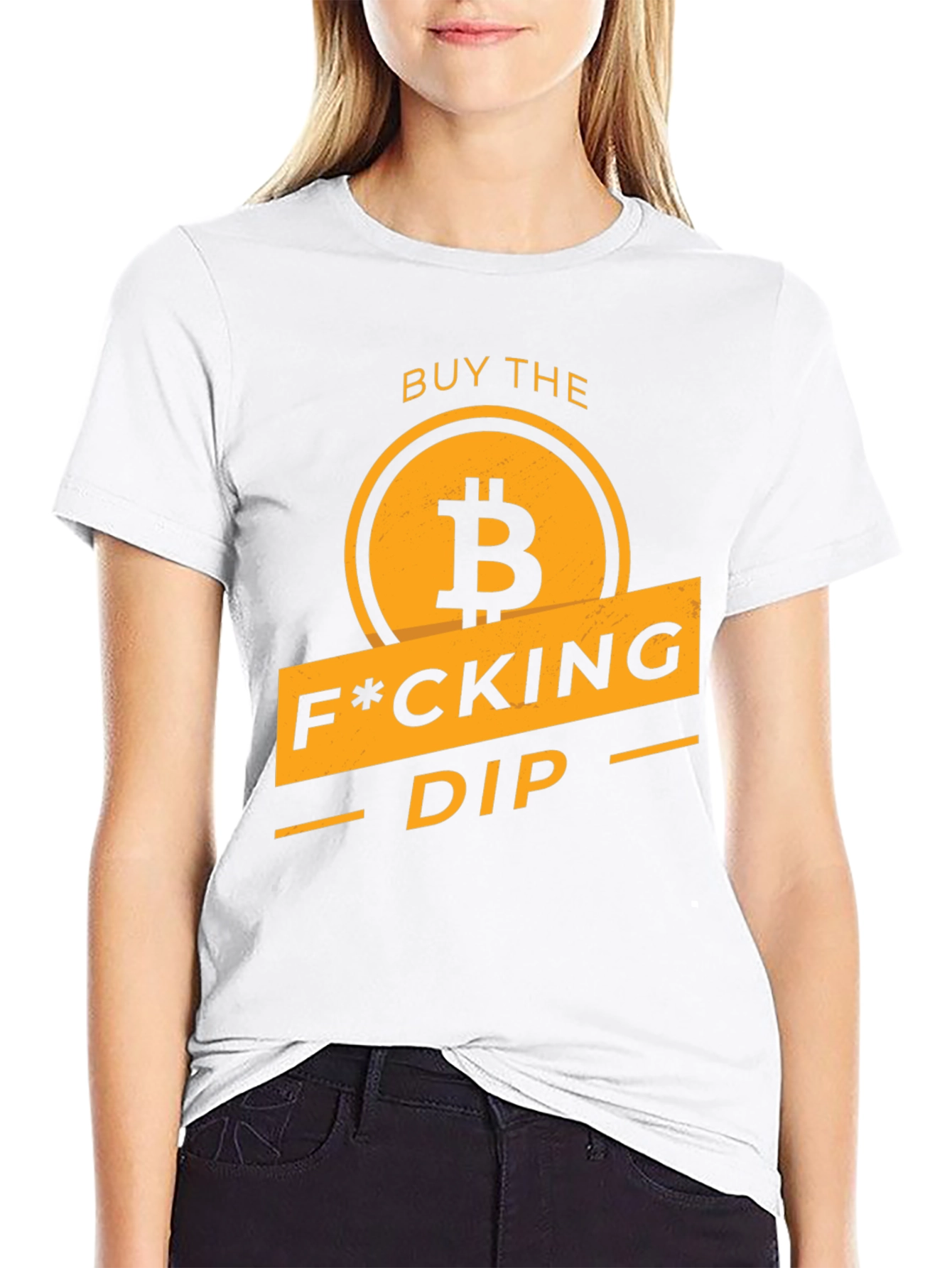 Buy the F*cking Dip Bitcoin Graphic T-Shirt