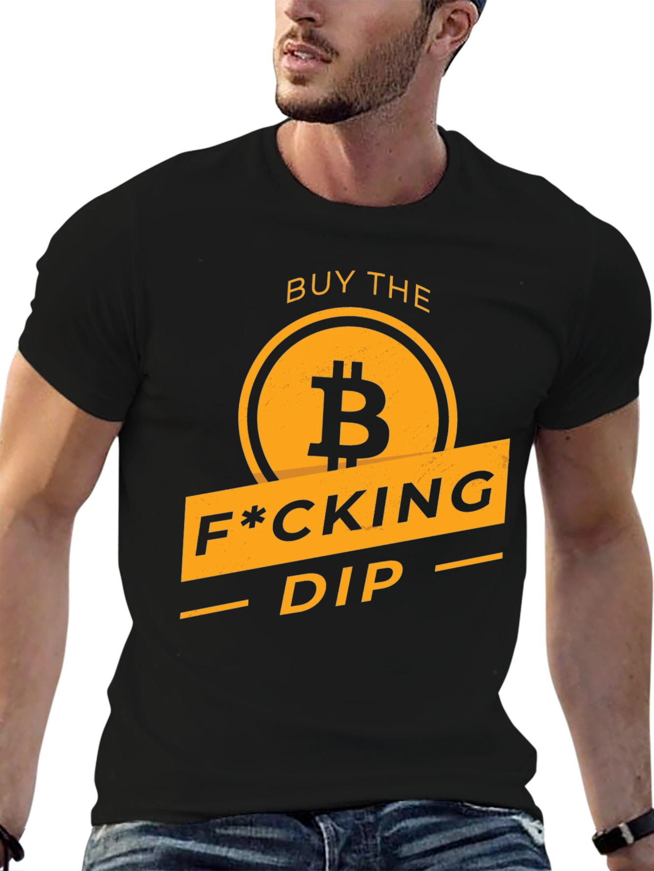 Buy the F*cking Dip Bitcoin Graphic T-Shirt