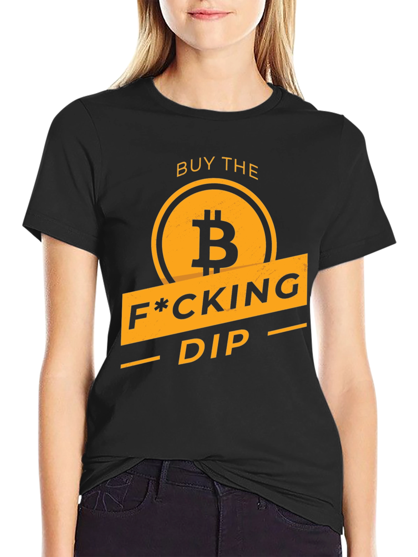 Buy the F*cking Dip Bitcoin Graphic T-Shirt