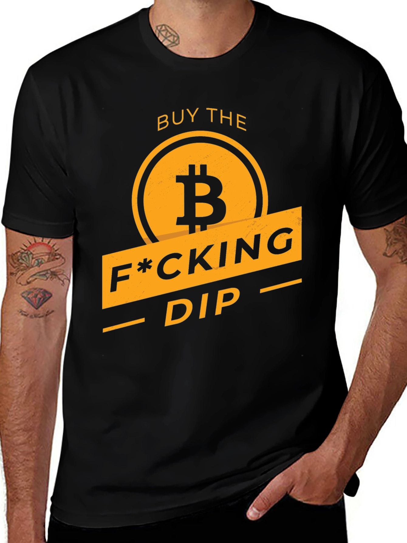 Buy the F*cking Dip Bitcoin Graphic T-Shirt