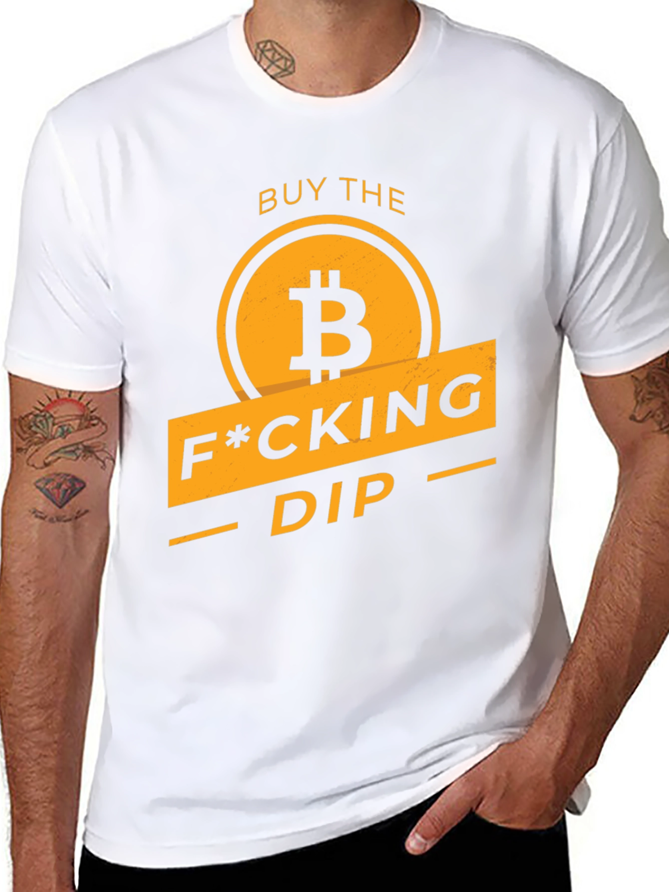 Buy the F*cking Dip Bitcoin Graphic T-Shirt