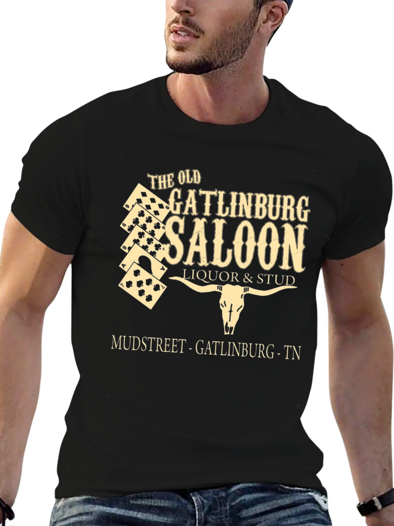 The Old Gatlinburg Saloon Black T-Shirt
