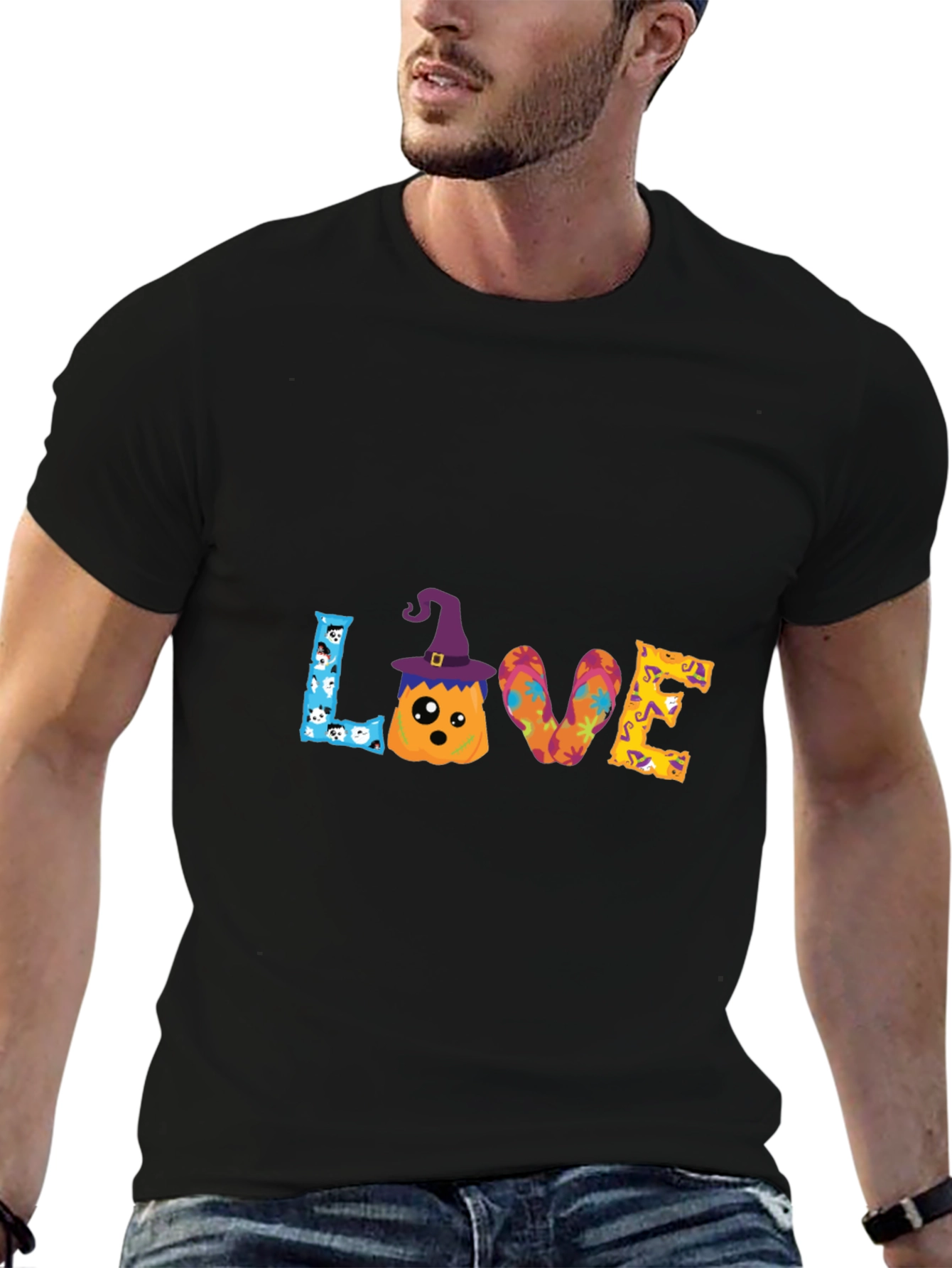 Halloween Beach Love Graphic Tee