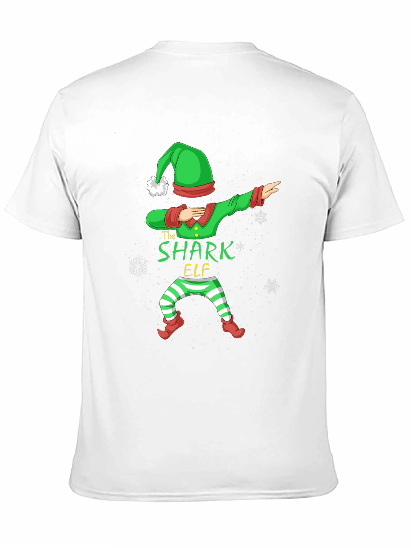 Shark Elf Dabbing Christmas T-Shirt