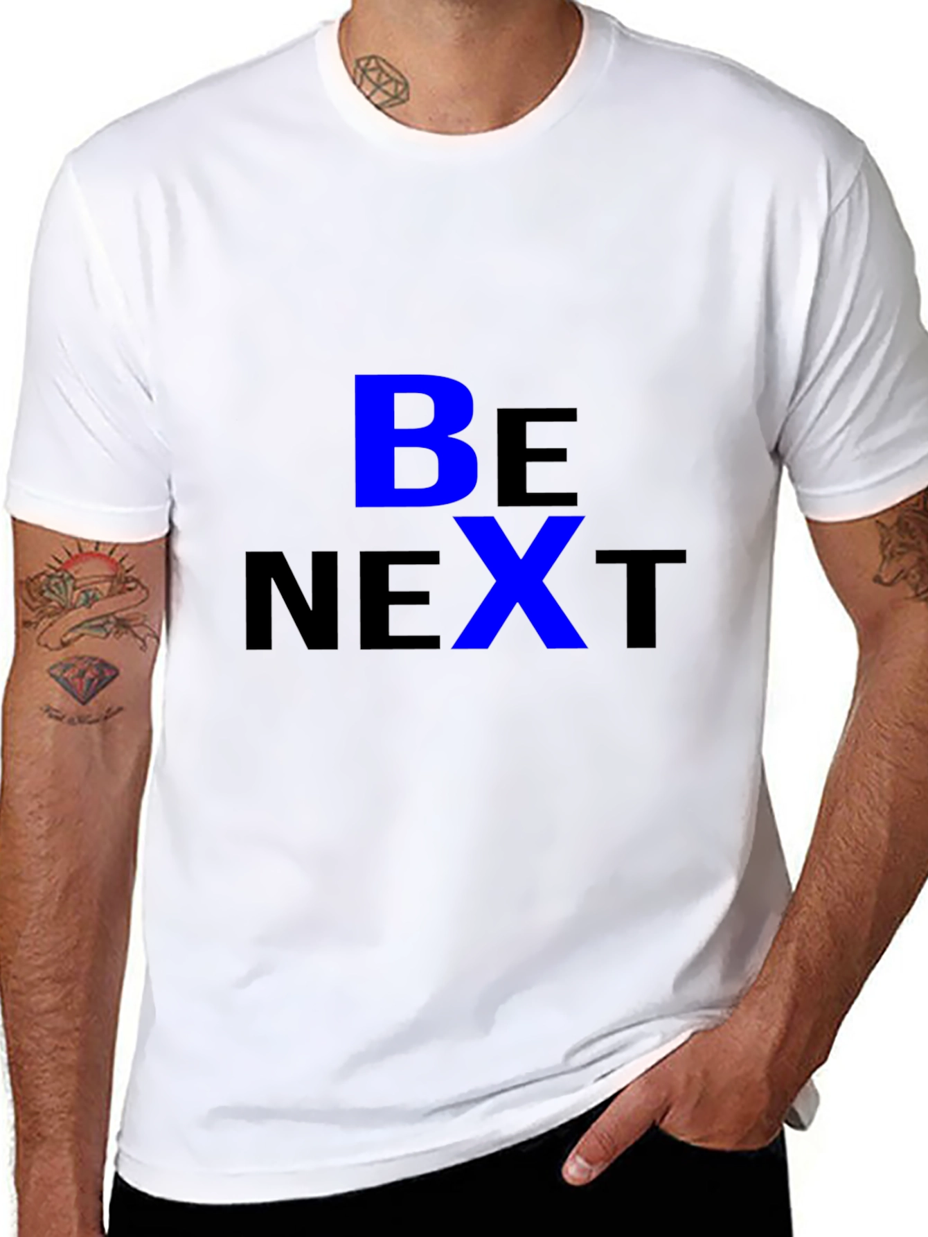 Be Next Graphic Tee - Stylish Black T-Shirt