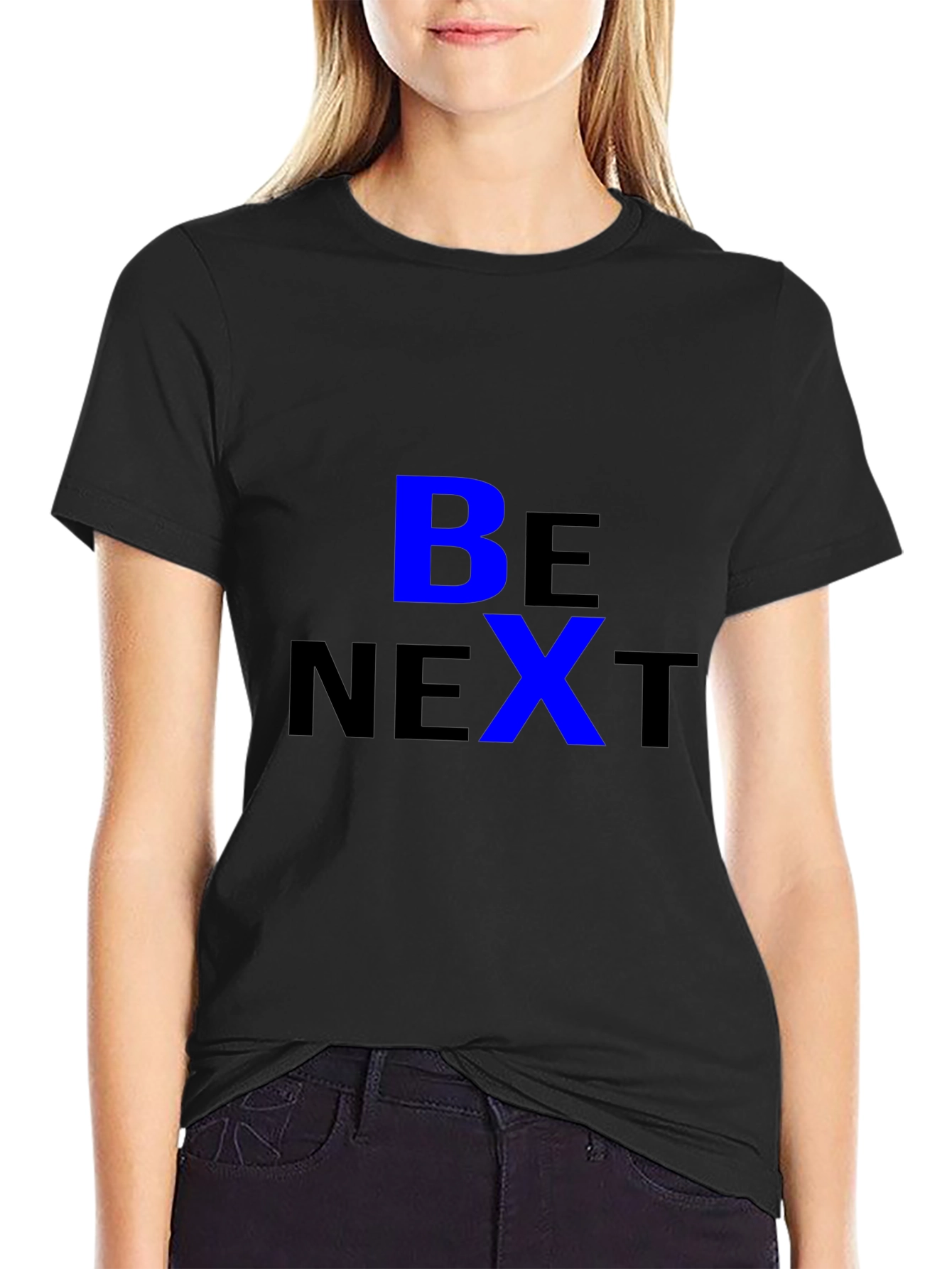 Be Next Graphic Tee - Stylish Black T-Shirt