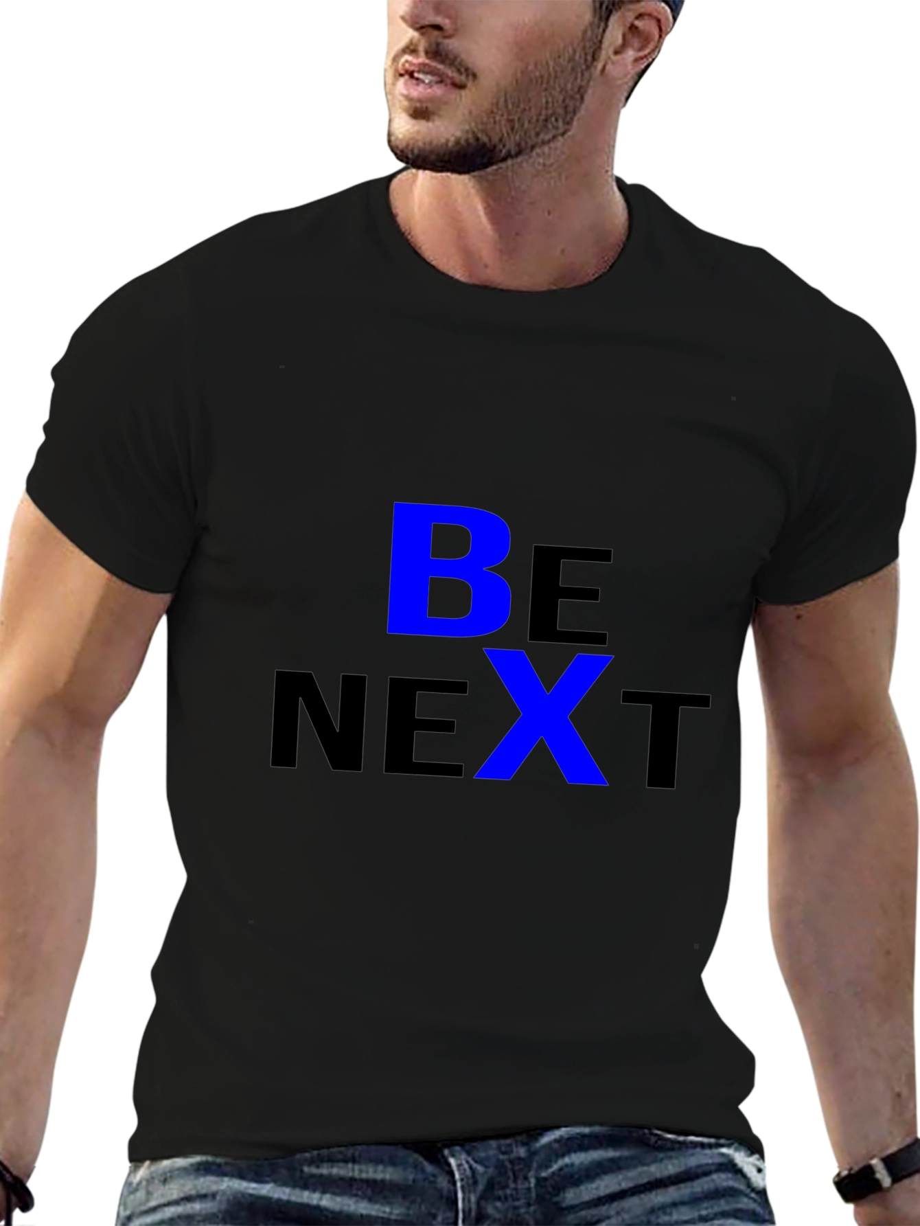 Be Next Graphic Tee - Stylish Black T-Shirt