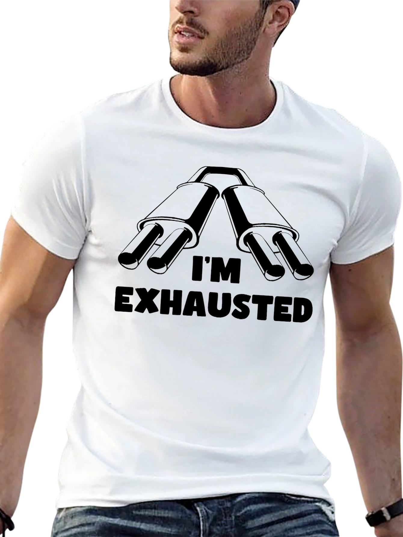Im Exhausted T-Shirt - Funny Car Lover Tee