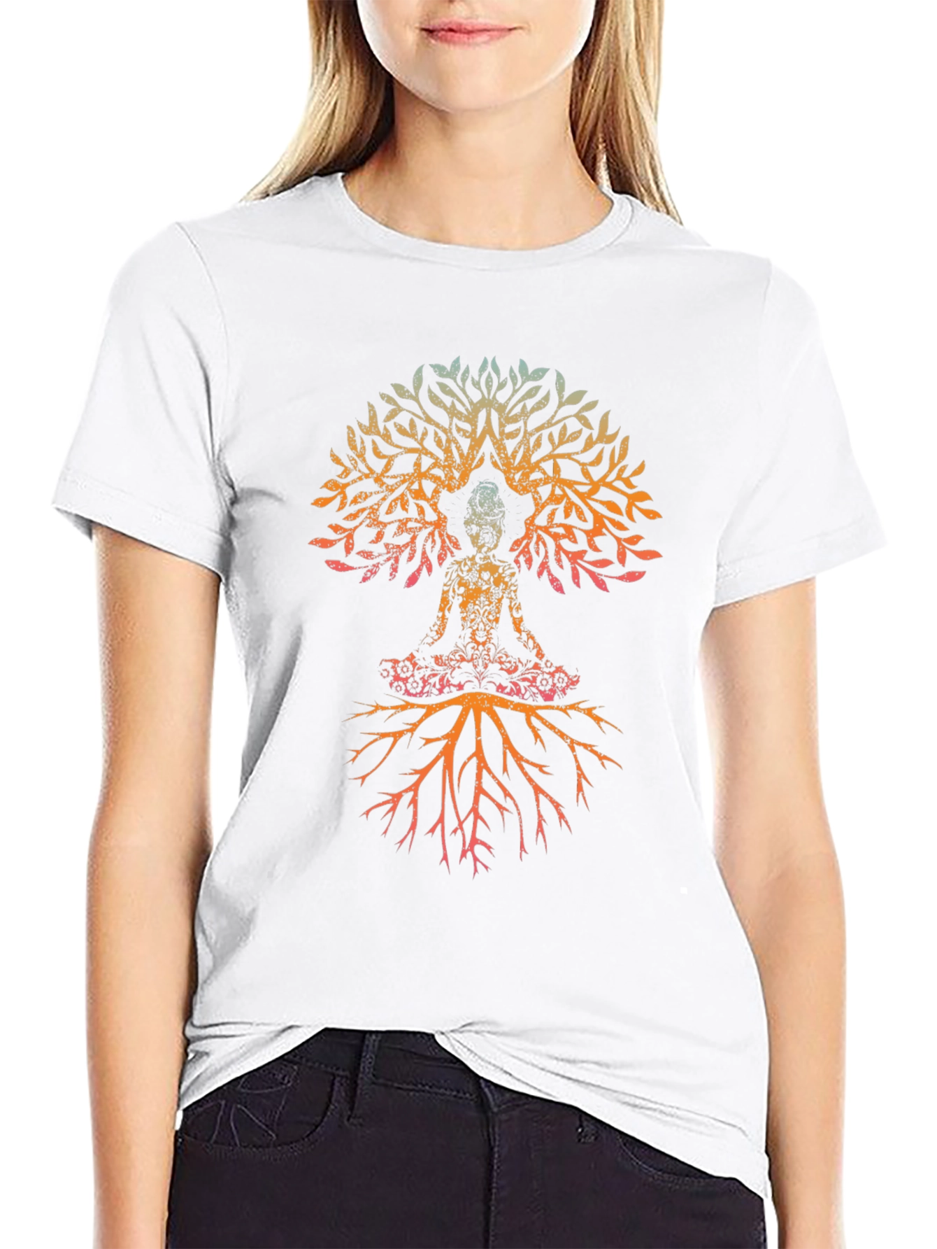 Tree of Life Yoga Black T-Shirt