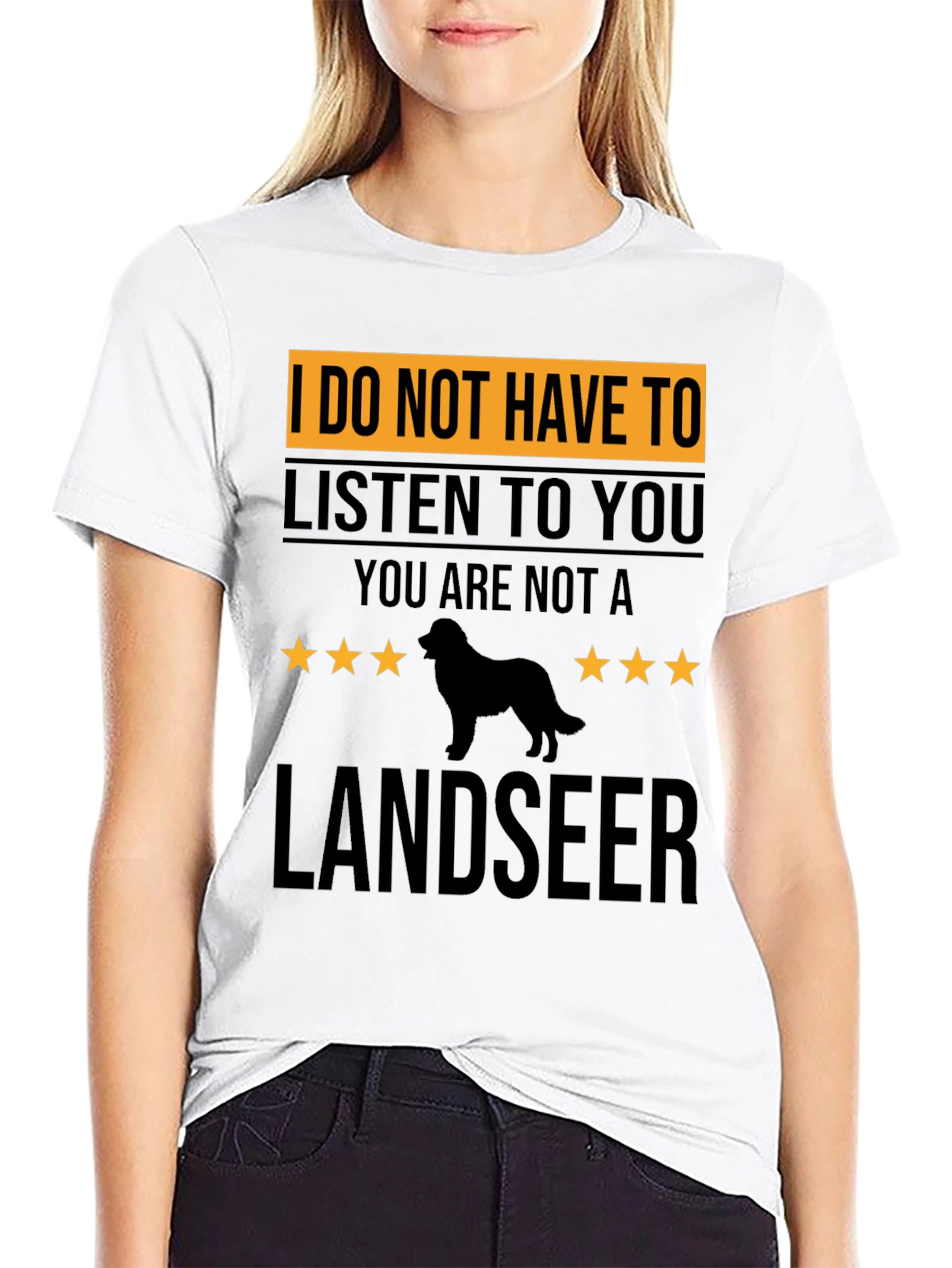 Landseer Dog T-Shirt - Sarcastic Pet Lover Tee
