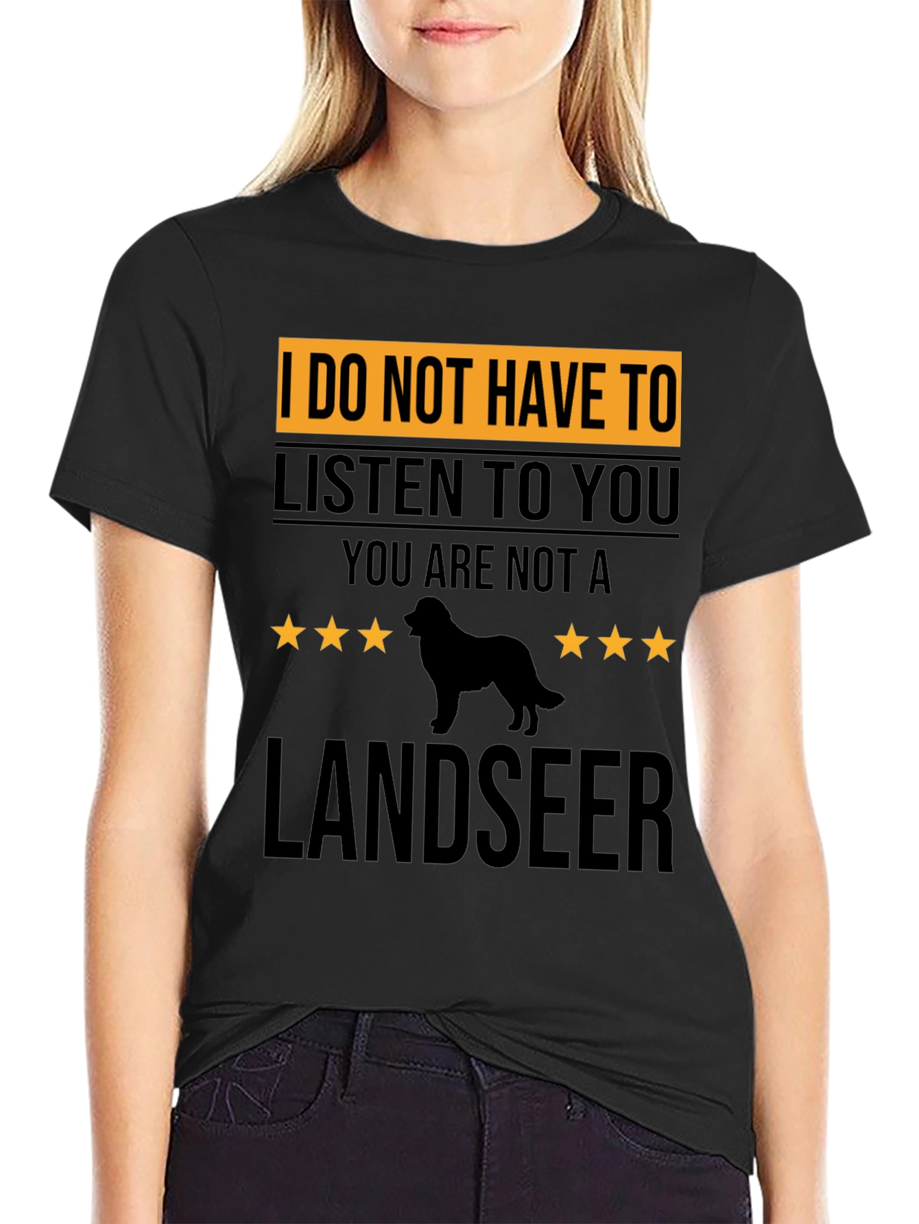 Landseer Dog T-Shirt - Sarcastic Pet Lover Tee