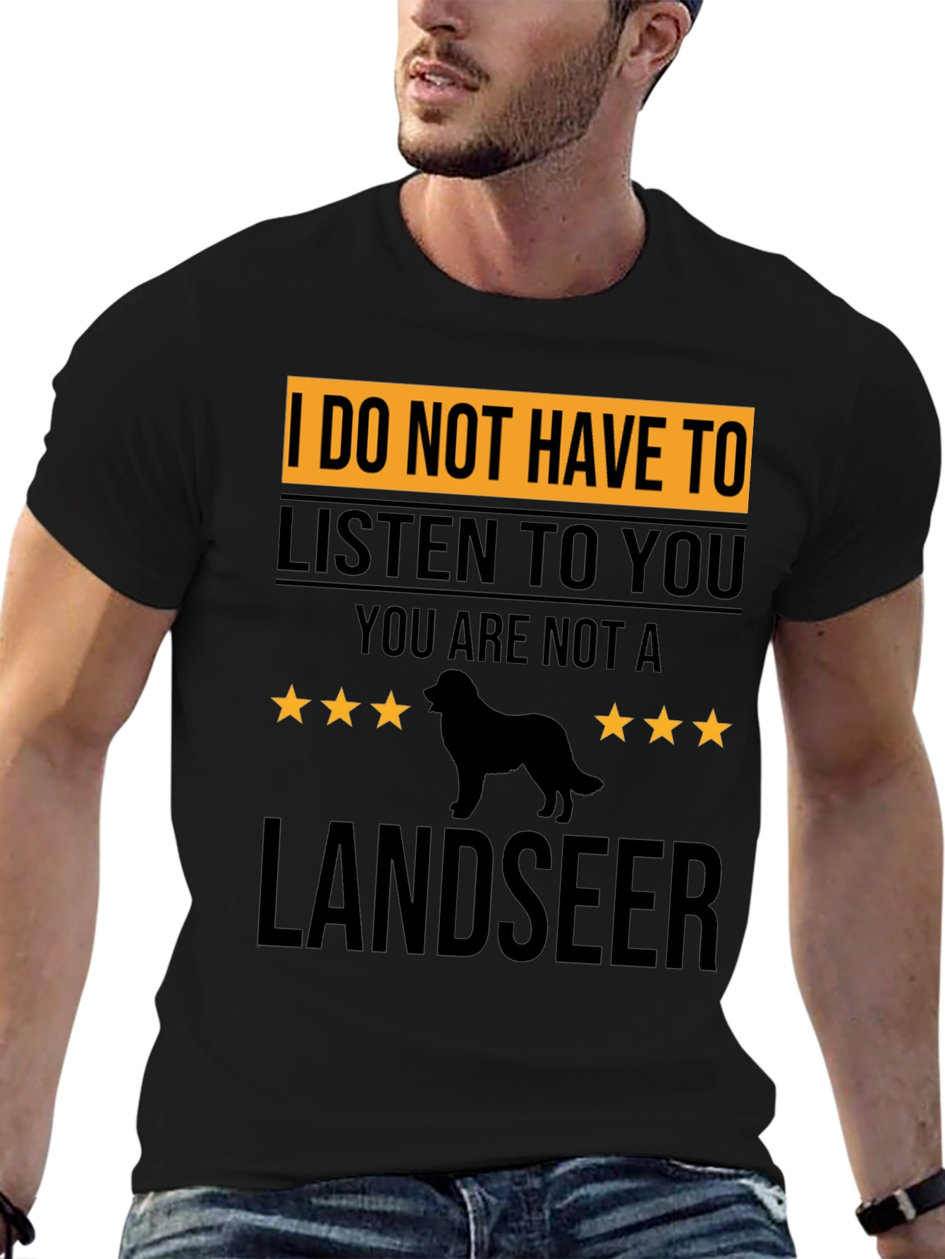 Landseer Dog T-Shirt - Sarcastic Pet Lover Tee