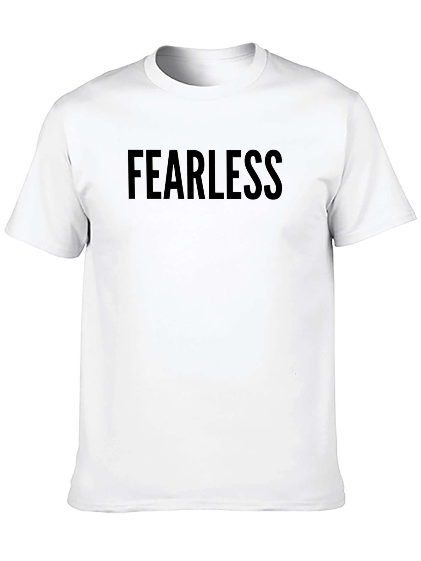 Fearless Black Crew Neck T-Shirt
