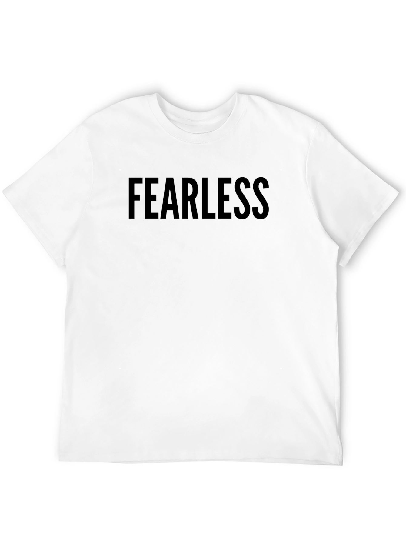 Fearless Black Crew Neck T-Shirt