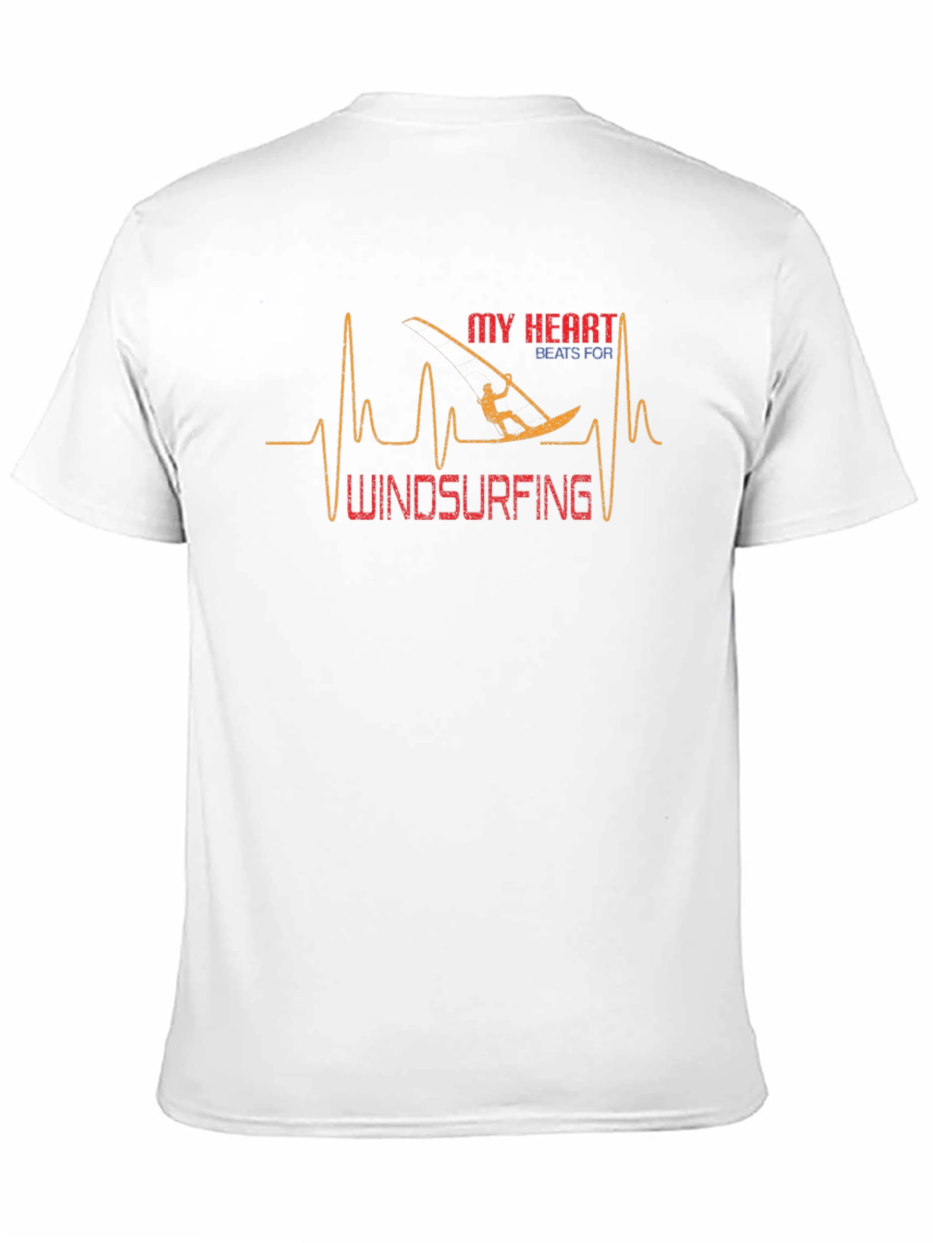 Windsurfing Heartbeat Graphic T-Shirt