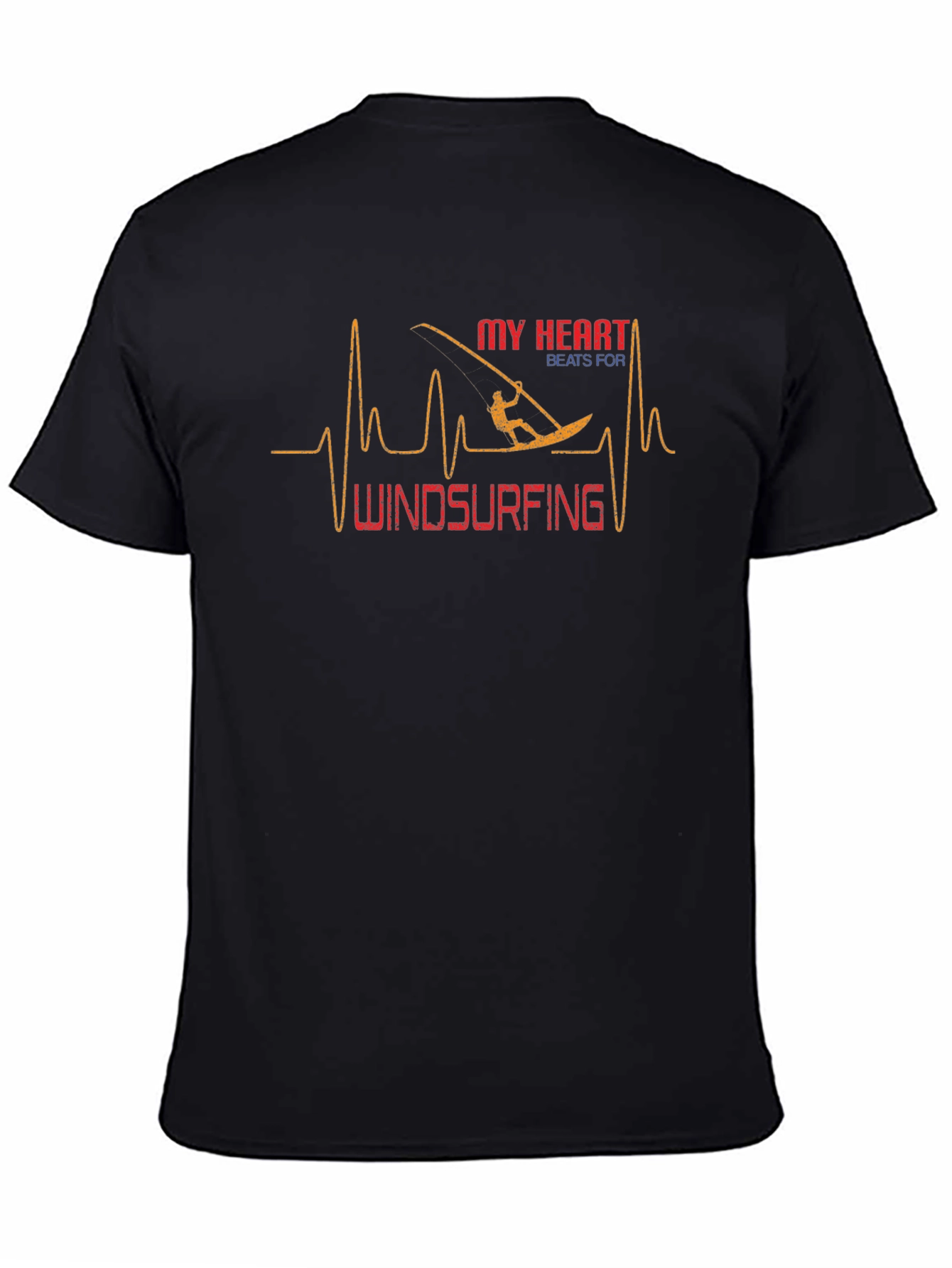 Windsurfing Heartbeat Graphic T-Shirt