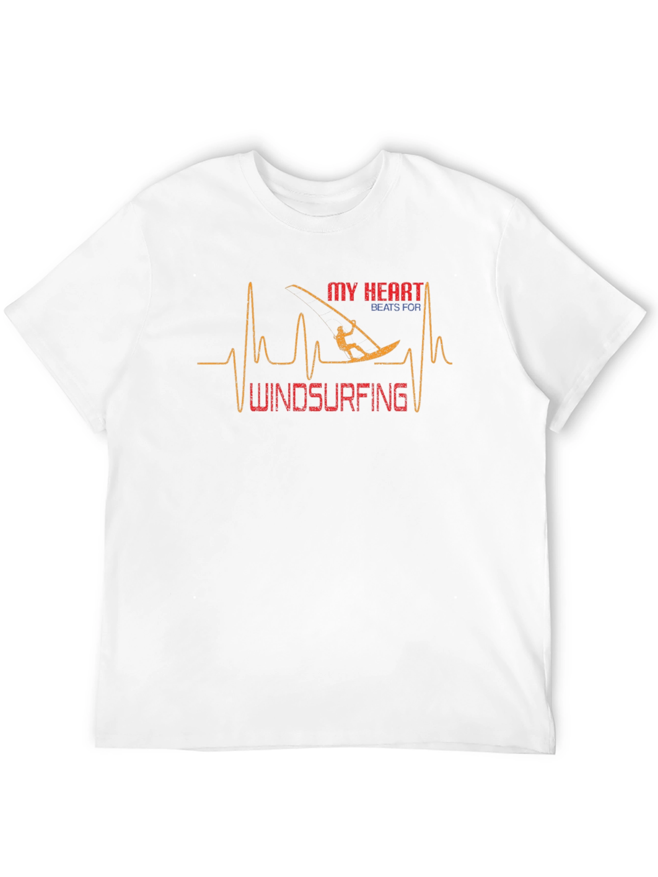 Windsurfing Heartbeat Graphic T-Shirt