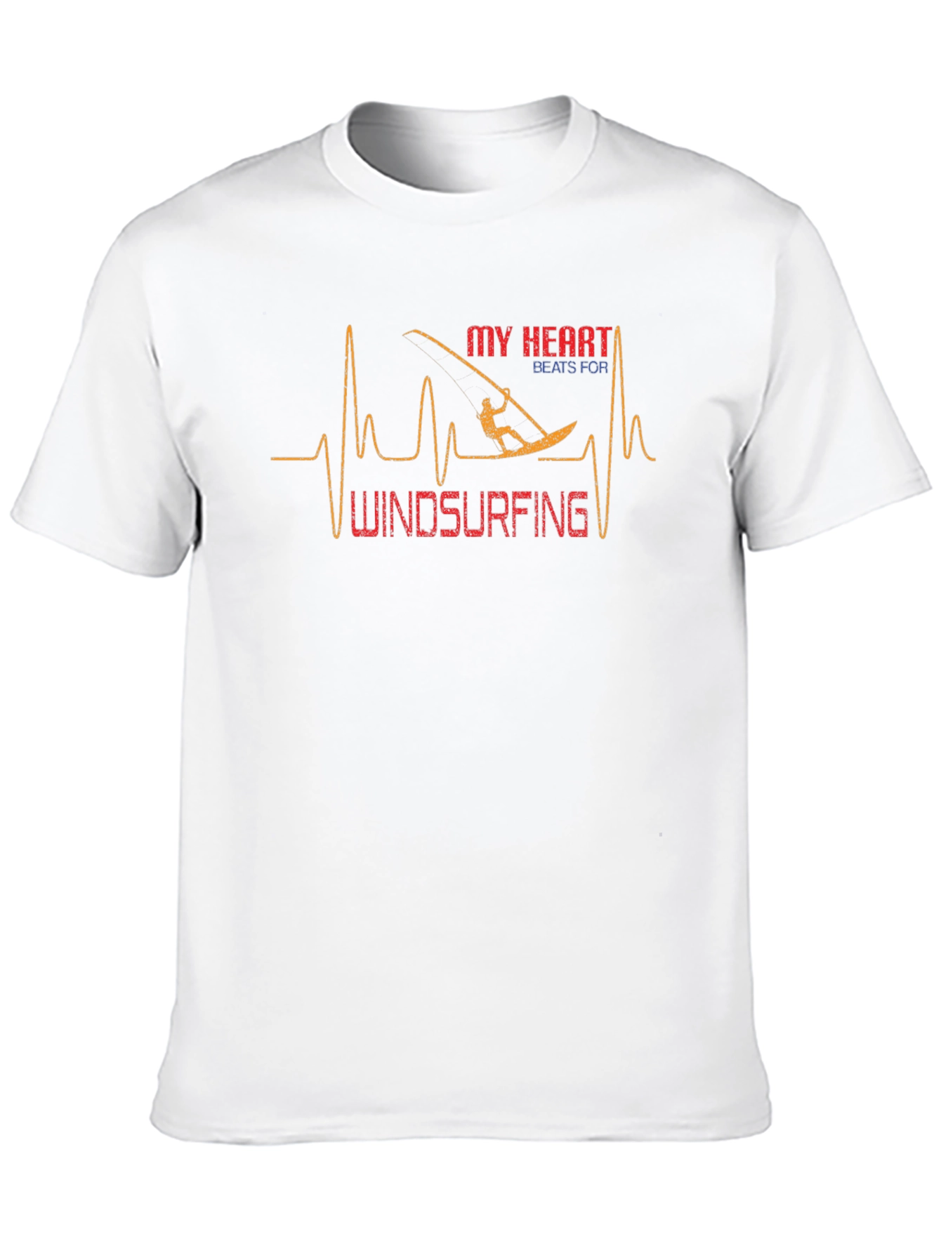 Windsurfing Heartbeat Graphic T-Shirt